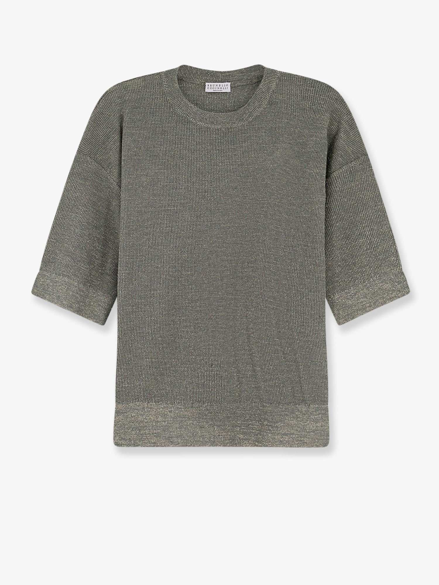 Brunello Cucinelli Linen Blend Sweater With Lurex Effect