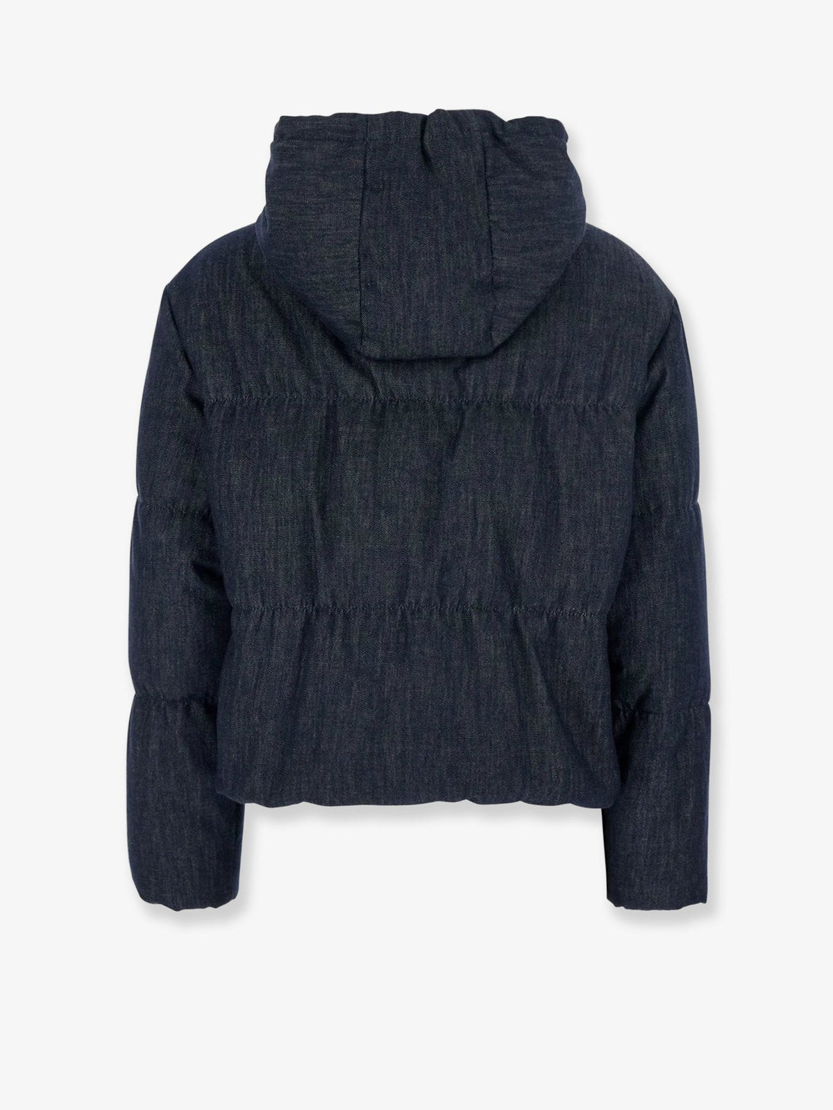 Brunello Cucinelli Hooded Padded Denim Jacket