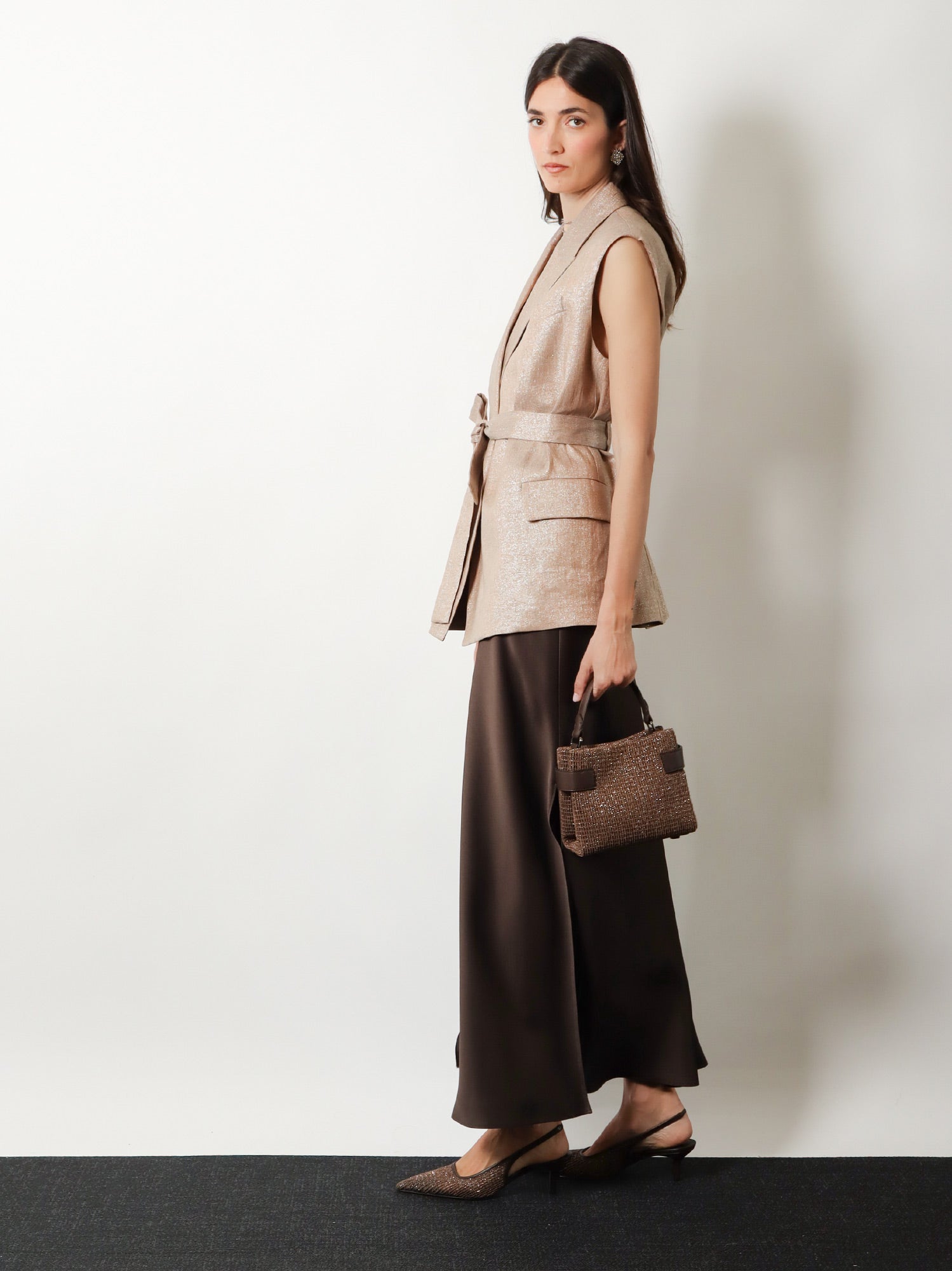 Brunello Cucinelli Essence Riding Leather Crossbody Bag