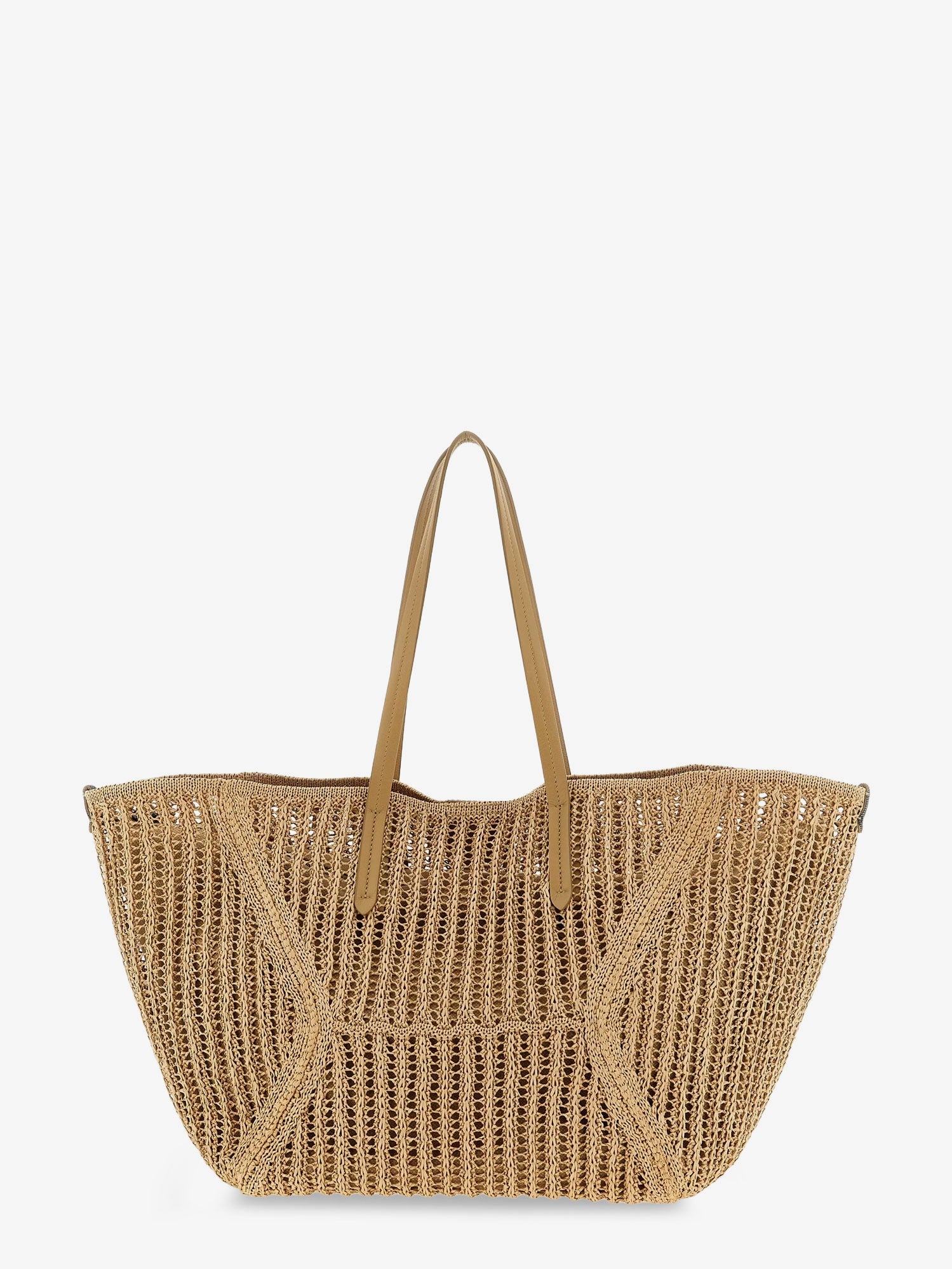 Brunello Cucinelli Bc Duo Raffia Shoulder Bag