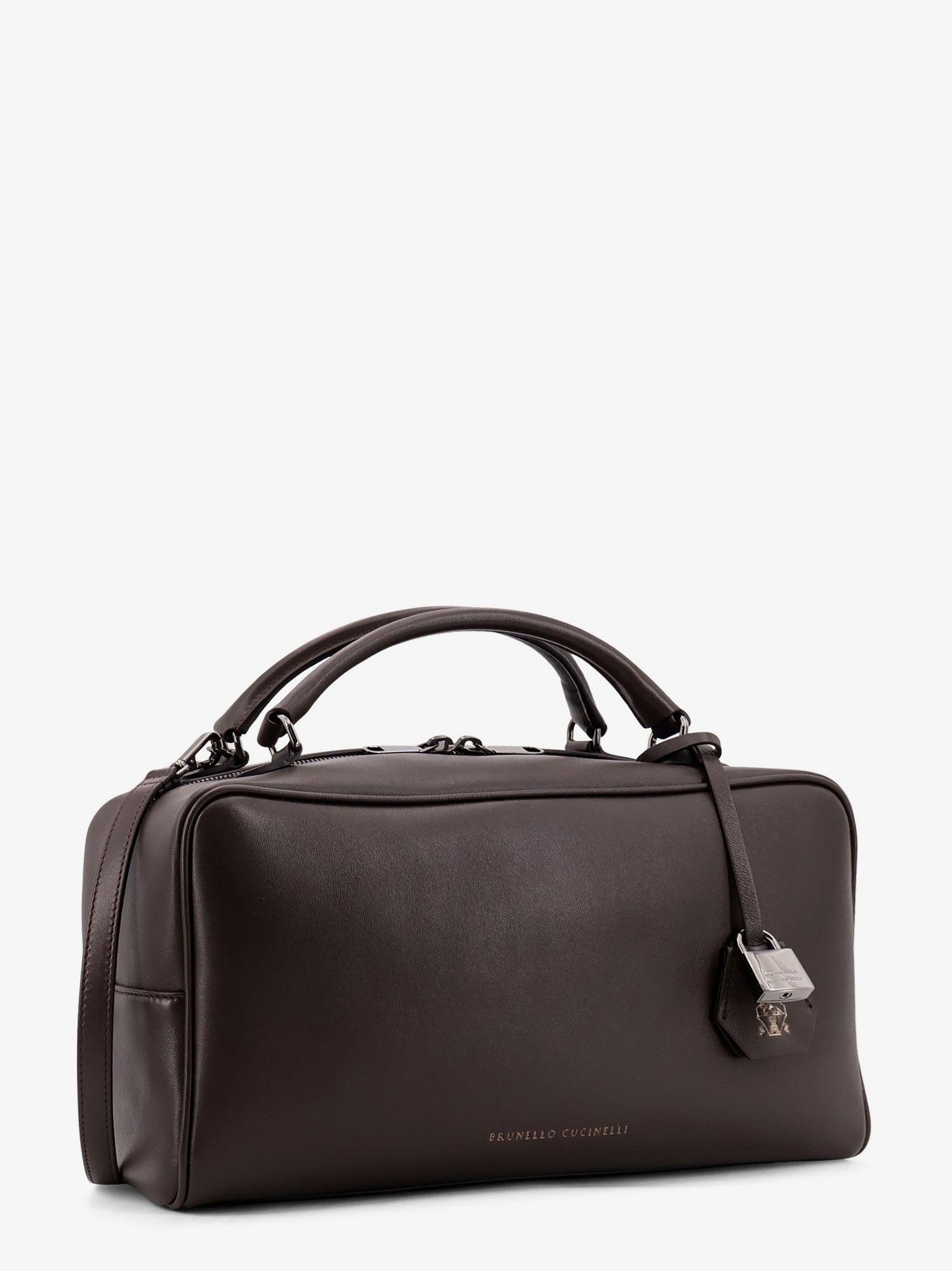Brunello Cucinelli Boston Explorer Leather Crossbody Bag