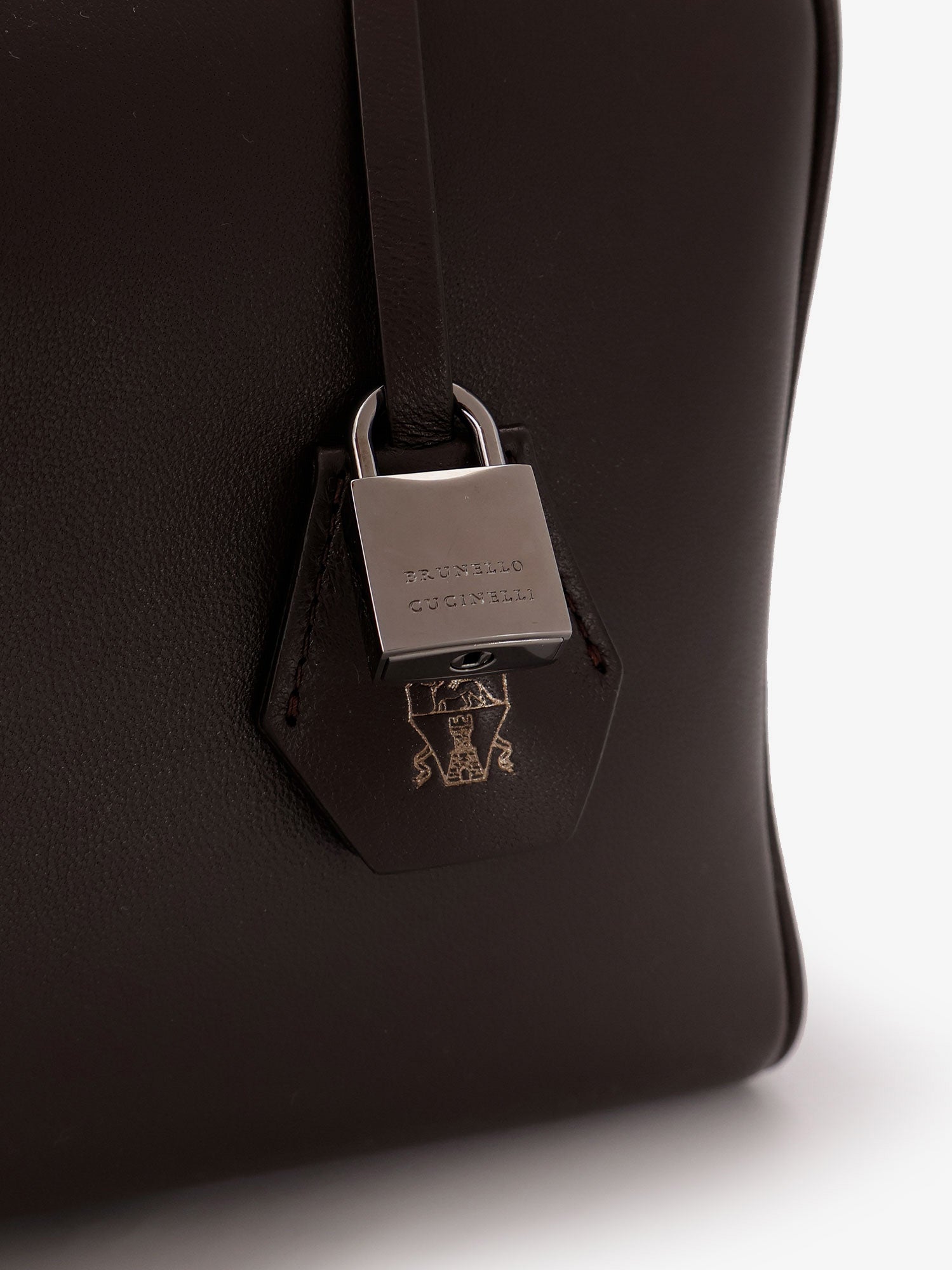 Brunello Cucinelli Boston Explorer Leather Crossbody Bag