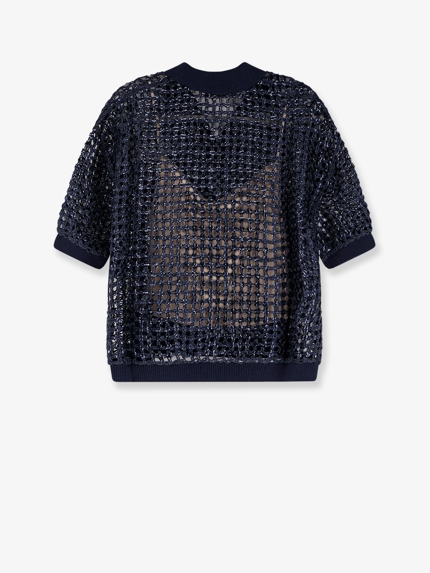 Brunello Cucinelli Silk And Linen Sweater With Sequins