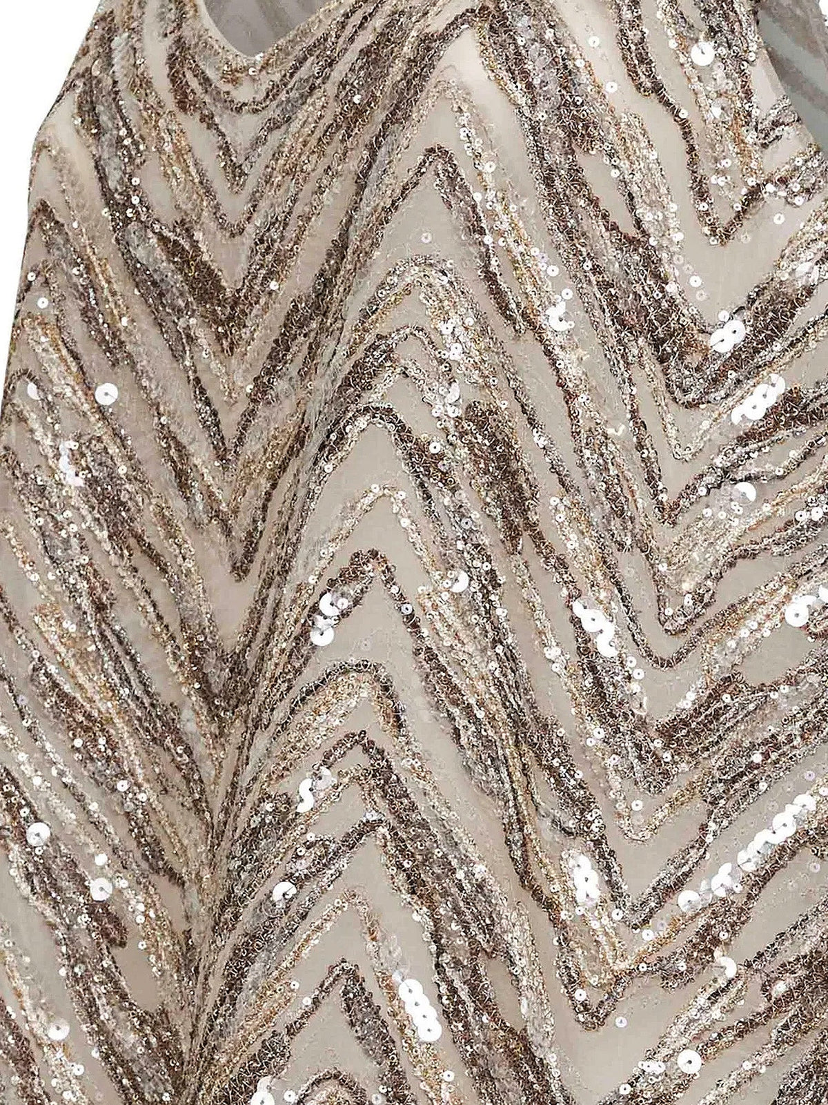 Brunello Cucinelli Chevron Sequin Top