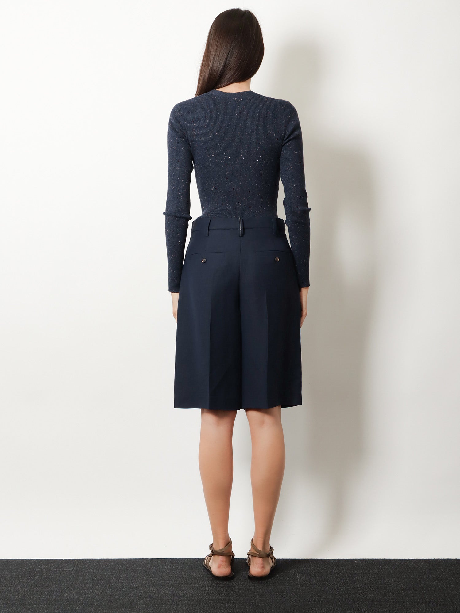 Brunello Cucinelli Viscose And Linen Bermuda Shorts