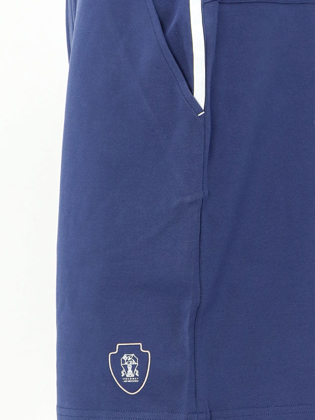 Brunello Cucinelli Cotton Bermuda Shorts With Contrasting Logo