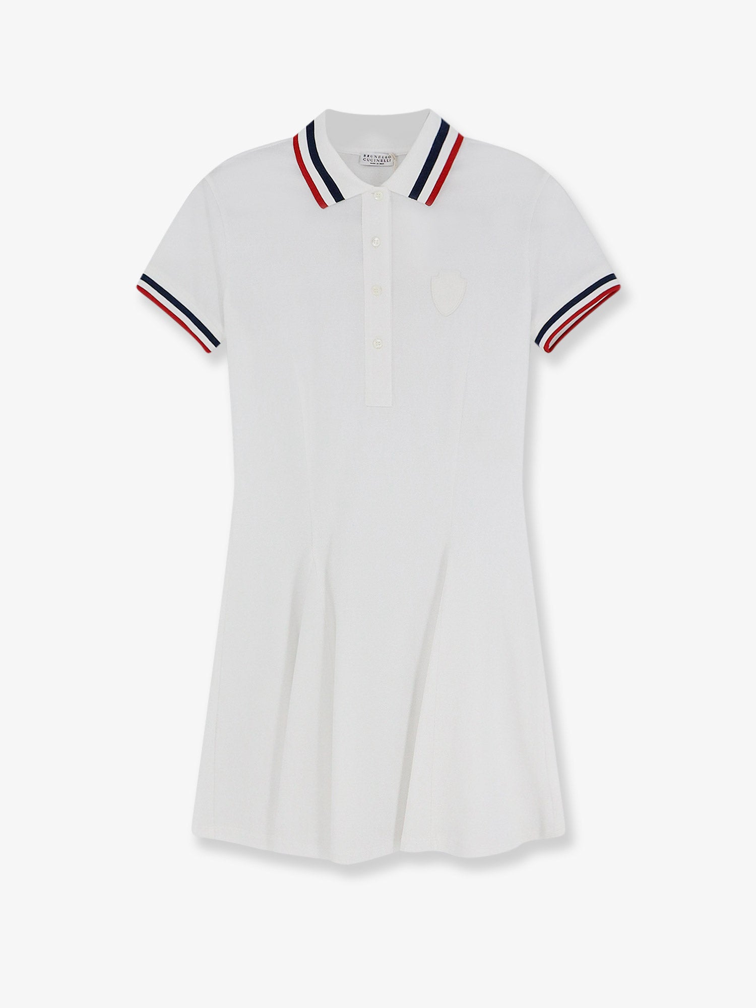 Brunello Cucinelli Stretch Cotton Piquet Mini Dress