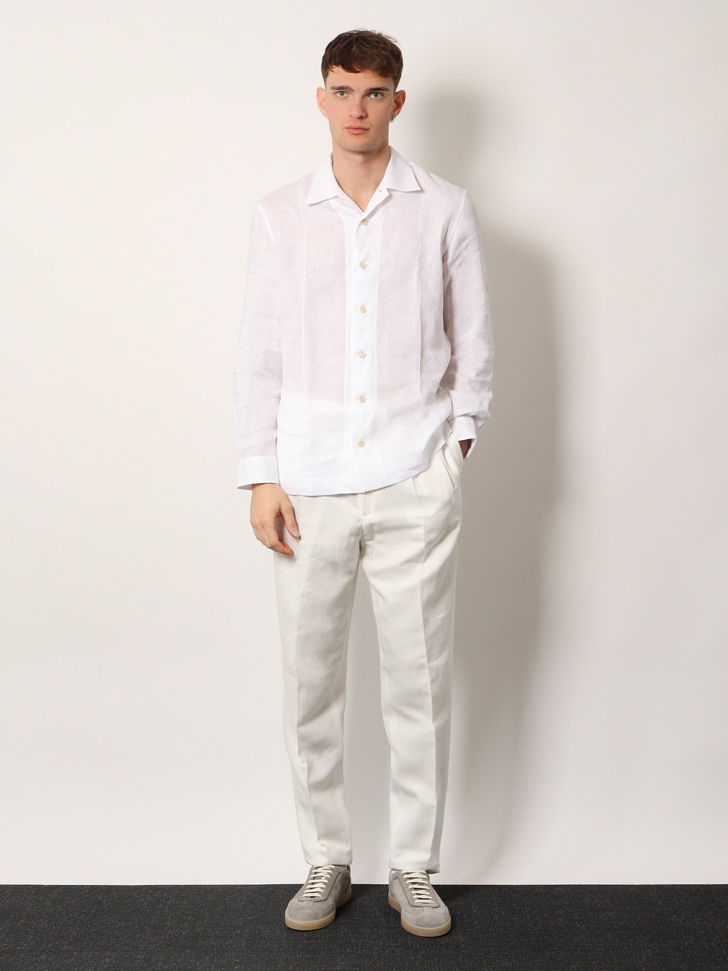 Brunello Cucinelli Easy Fit Linen Shirt