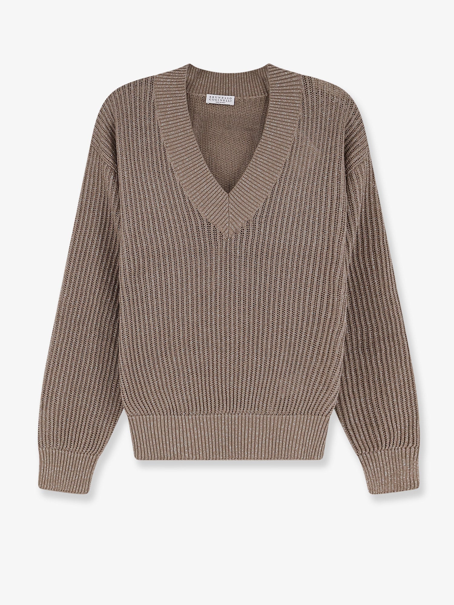 Brunello Cucinelli Sparkling Cotton And Viscose Blend Sweater