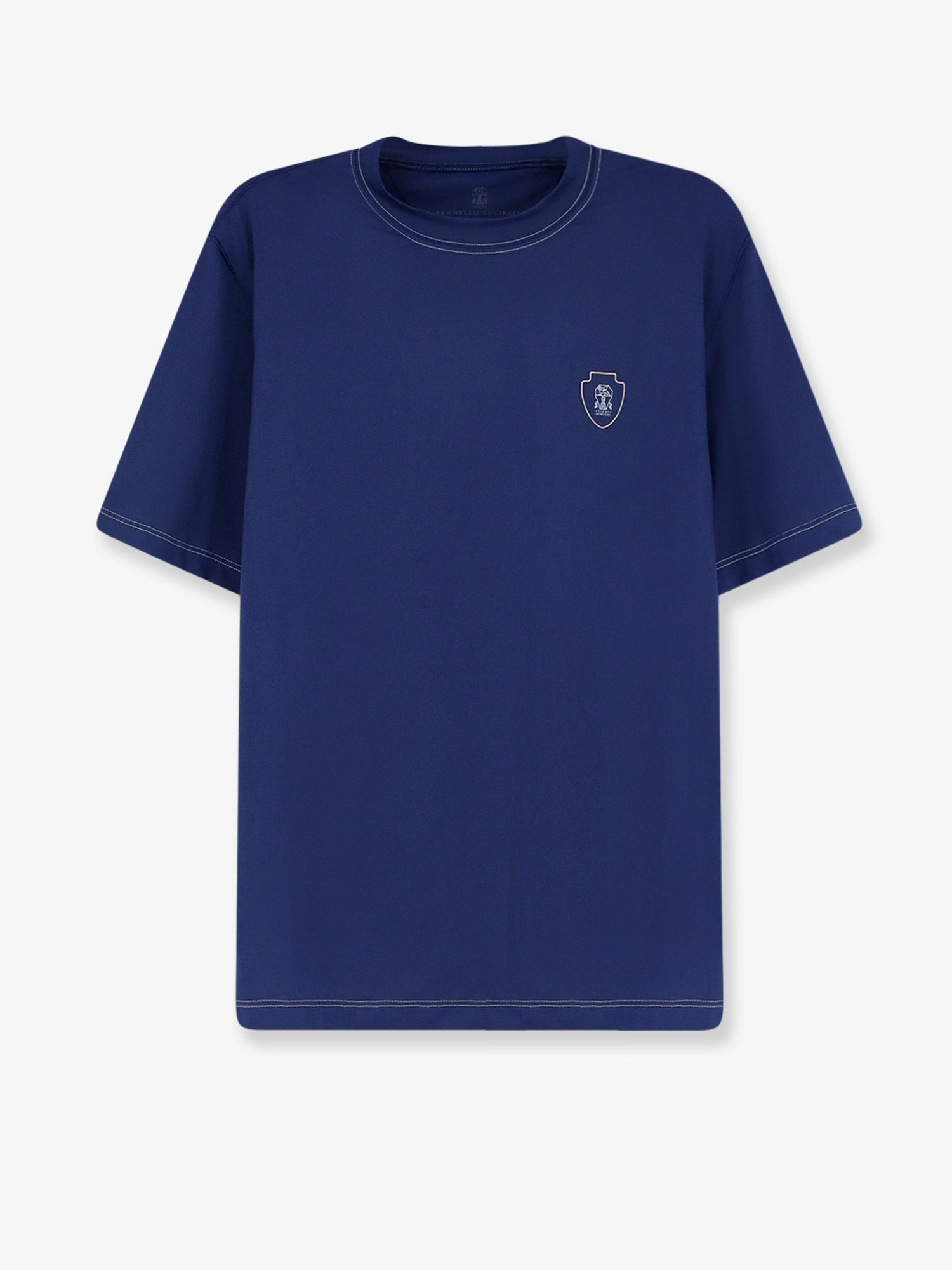 Brunello Cucinelli Technical Nylon T-shirt With Front Logo