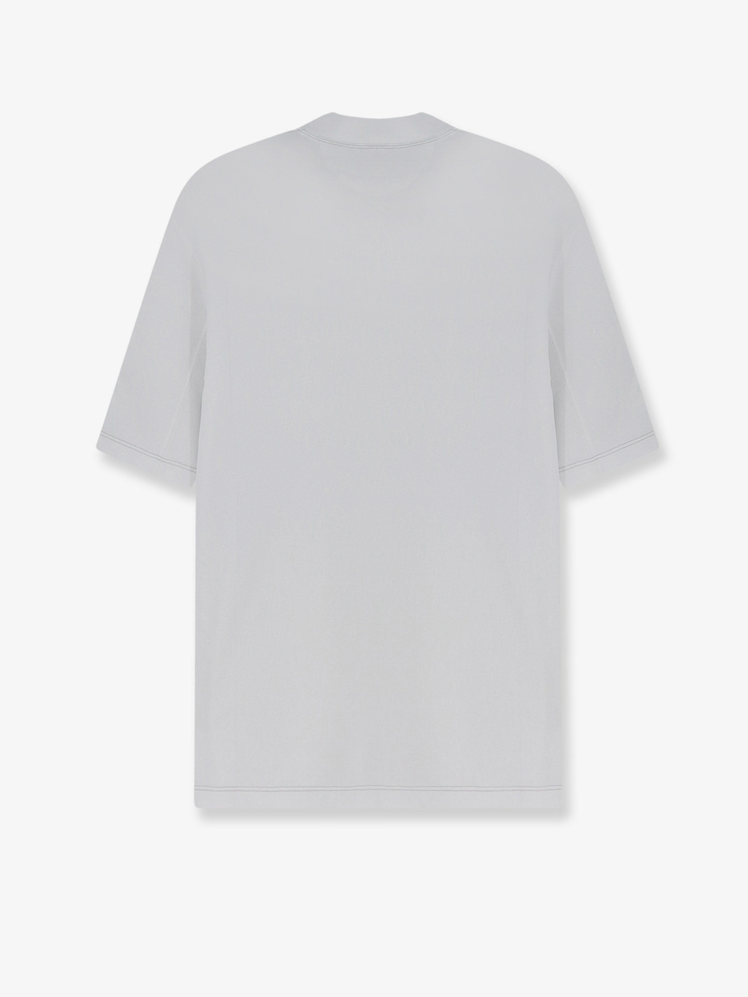 Brunello Cucinelli Technical Fabric T-shirt With Front Logo Patch
