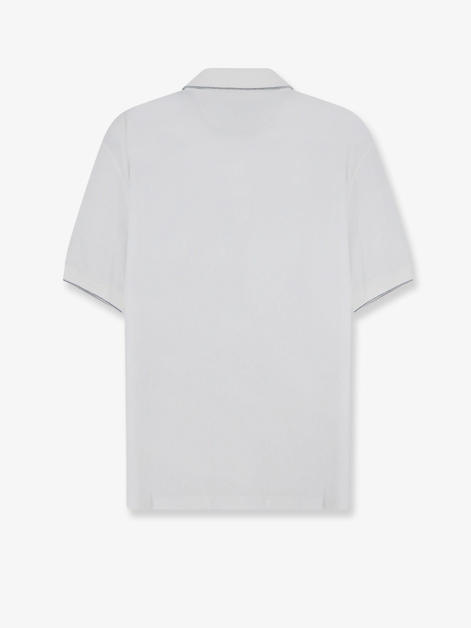 Brunello Cucinelli Technical Fabric Polo Shirt With Embroidered Logo On The Front