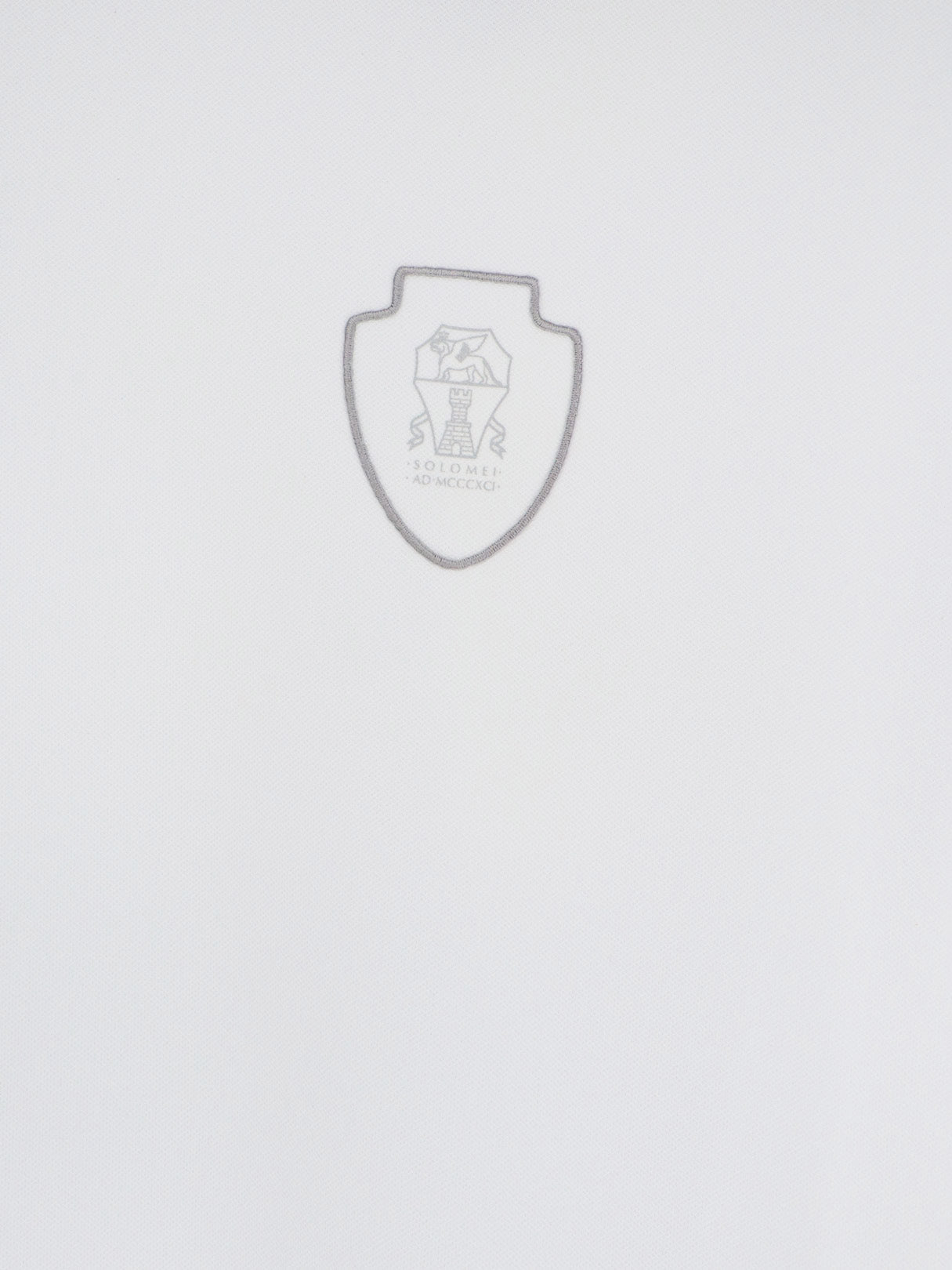 Brunello Cucinelli Technical Fabric Polo Shirt With Embroidered Logo On The Front