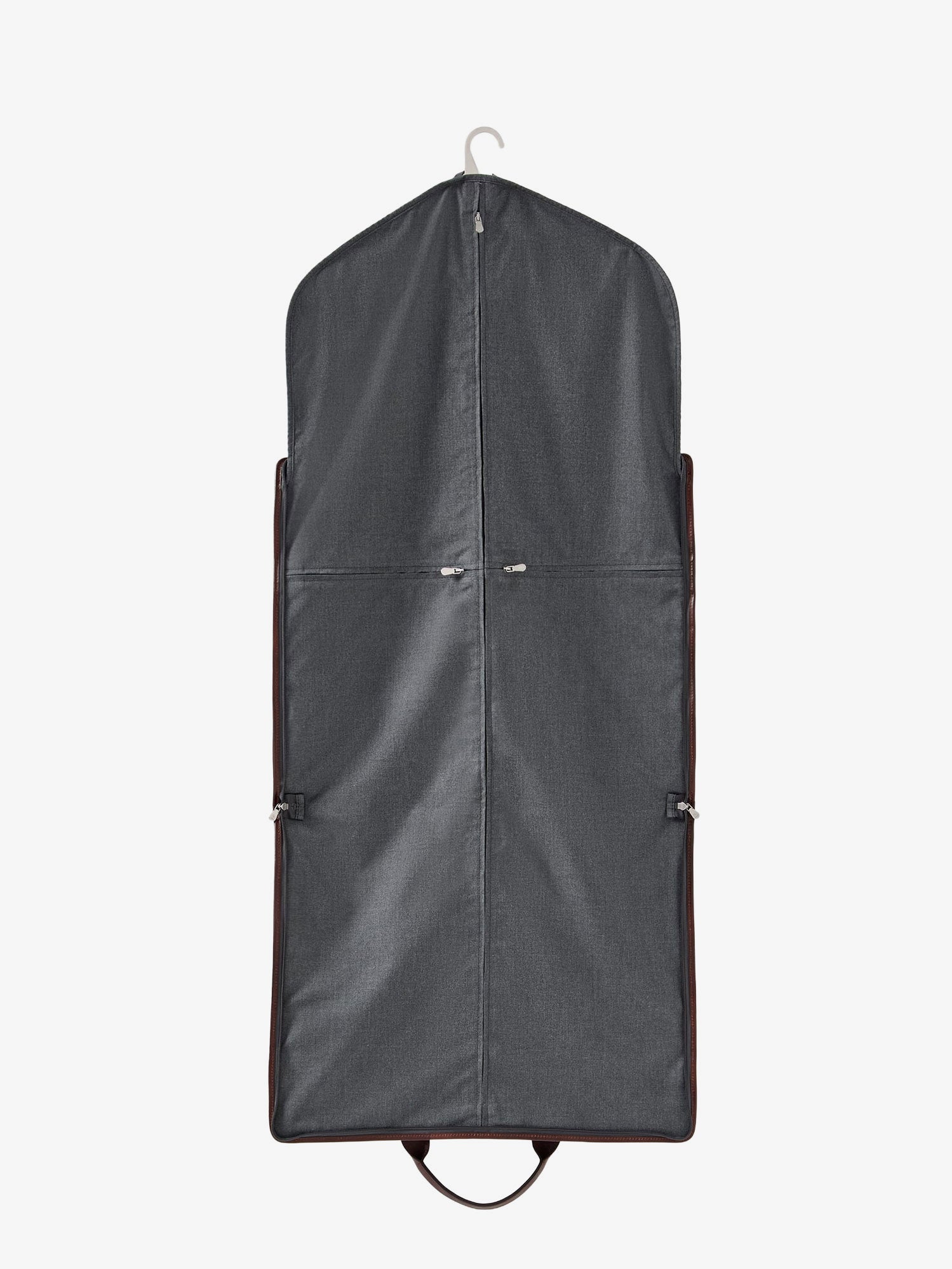 Brunello Cucinelli Technical Fabric And Leather Garment Bag