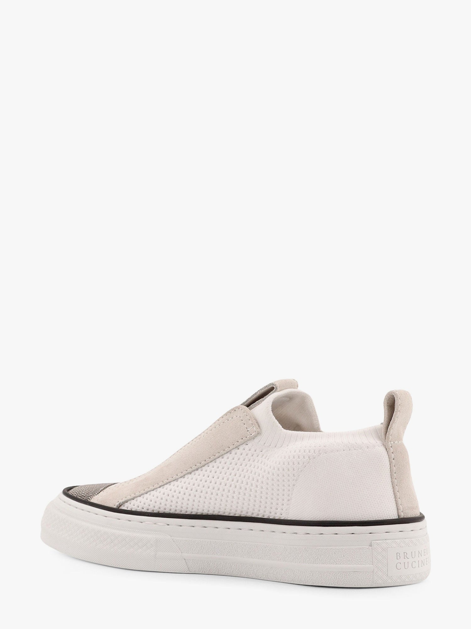 Brunello Cucinelli Fabric Sneakers With Suede Inserts