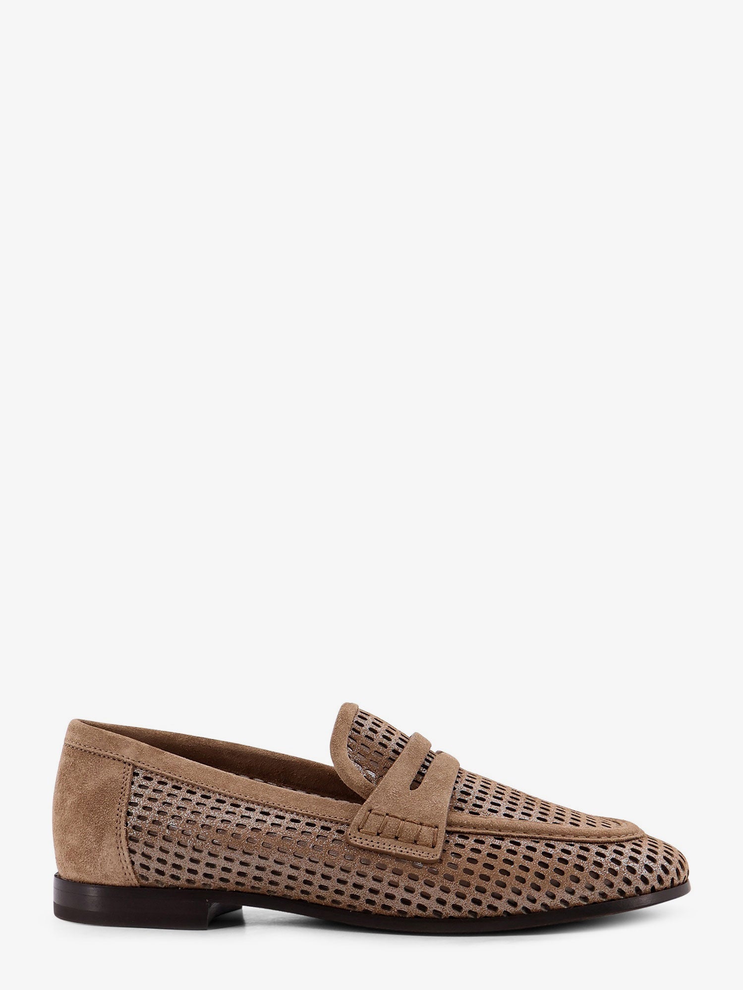 Brunello Cucinelli Suede Sneakers With Lurex Effect