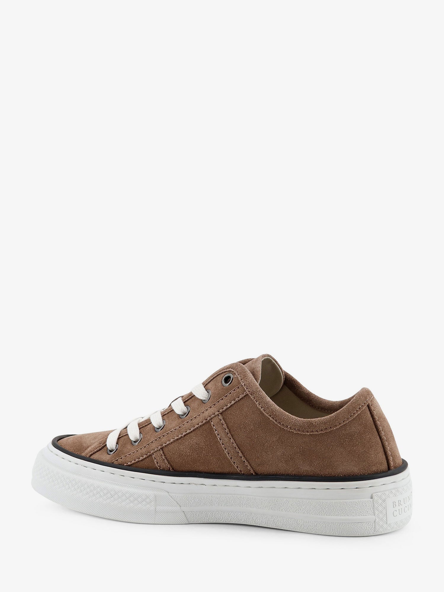 Brunello Cucinelli Suede Sneakers With Monili Detail On The Side