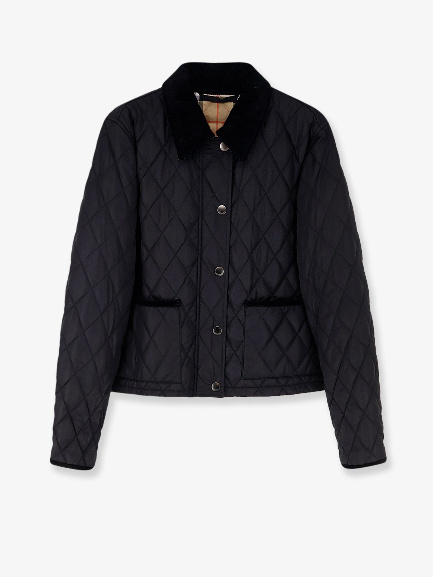 Burberry Nylon Jacket With Stitching