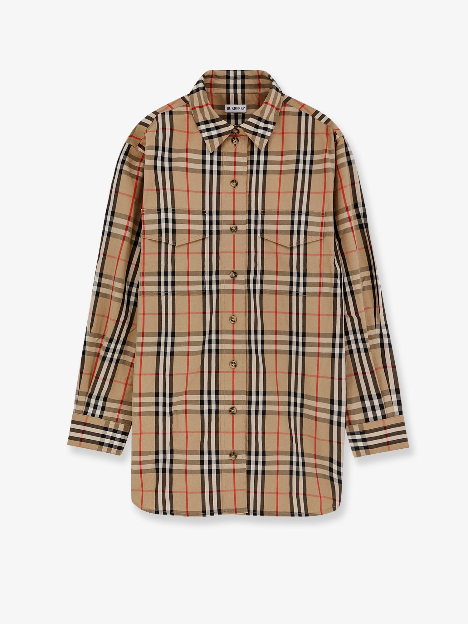 Burberry Cotton Shirt With Check Print