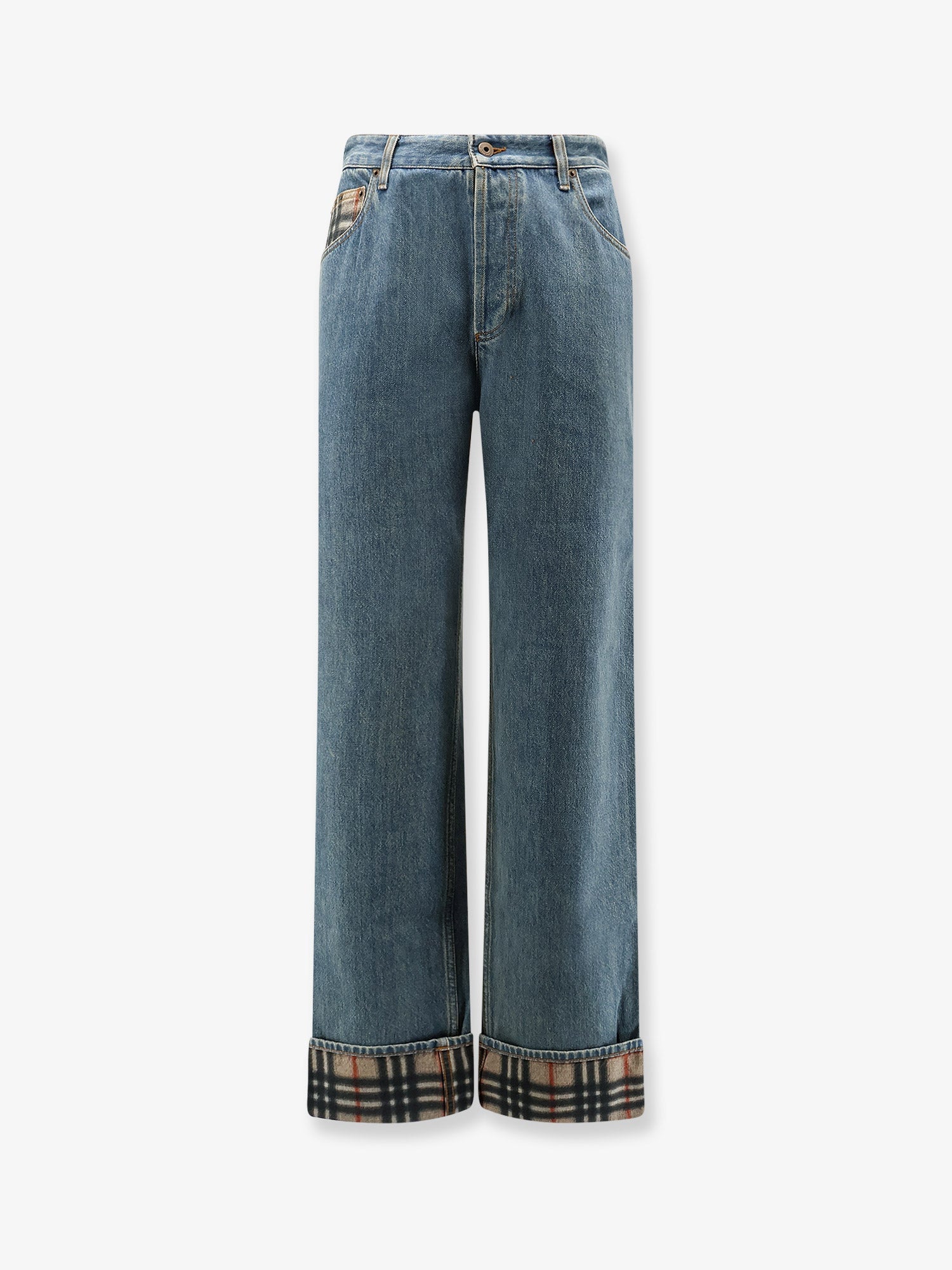 Burberry Dexter Jeans With Traditional Check