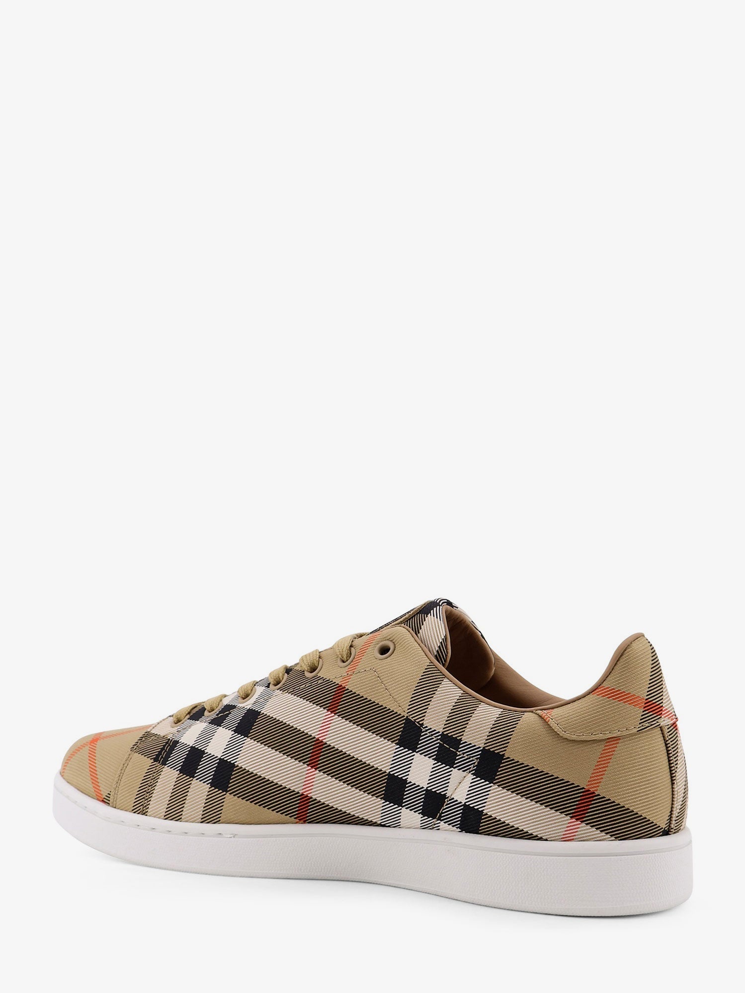 Burberry Canvas Sneakers With Check Motif