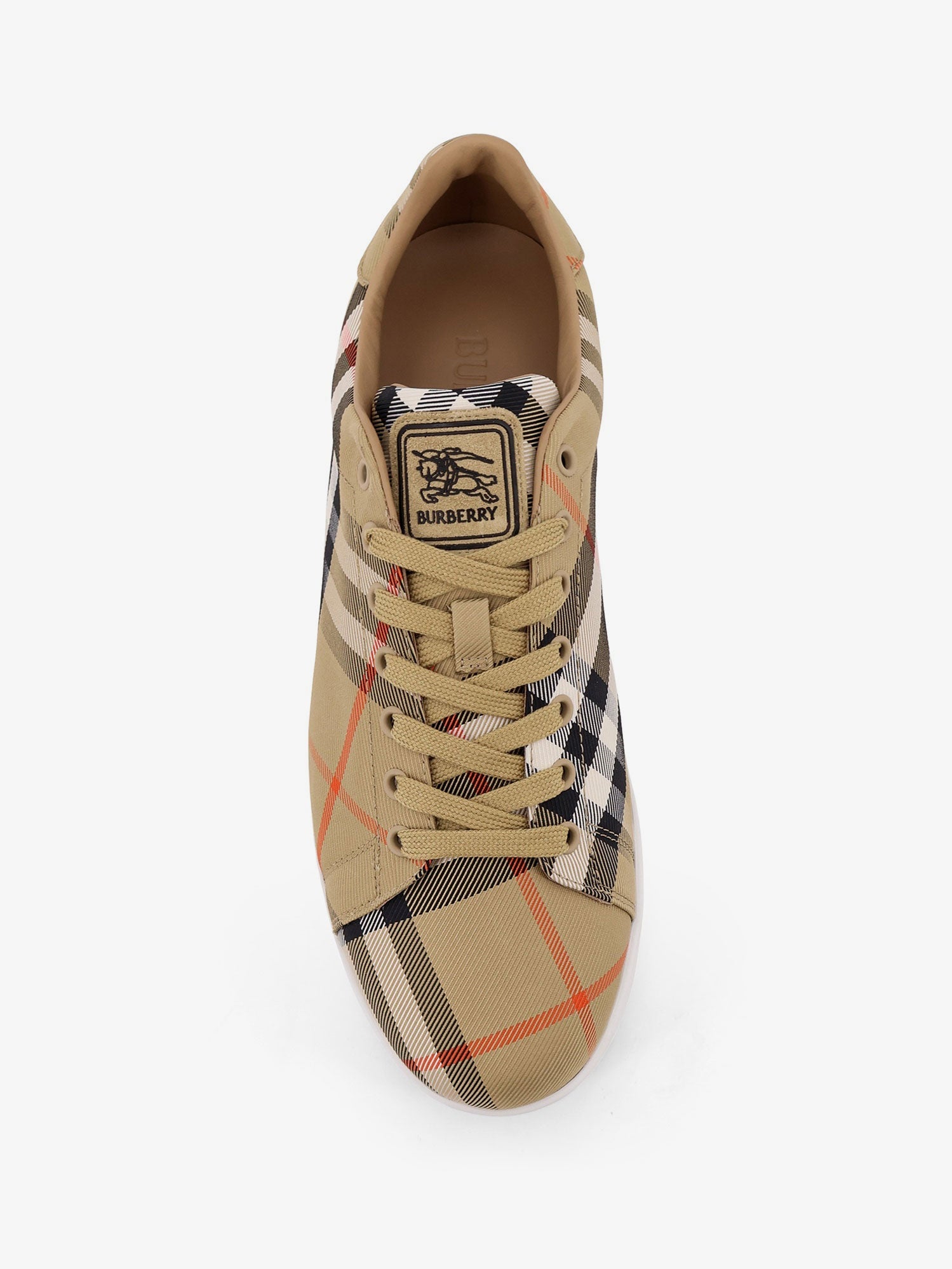 Burberry Canvas Sneakers With Check Motif