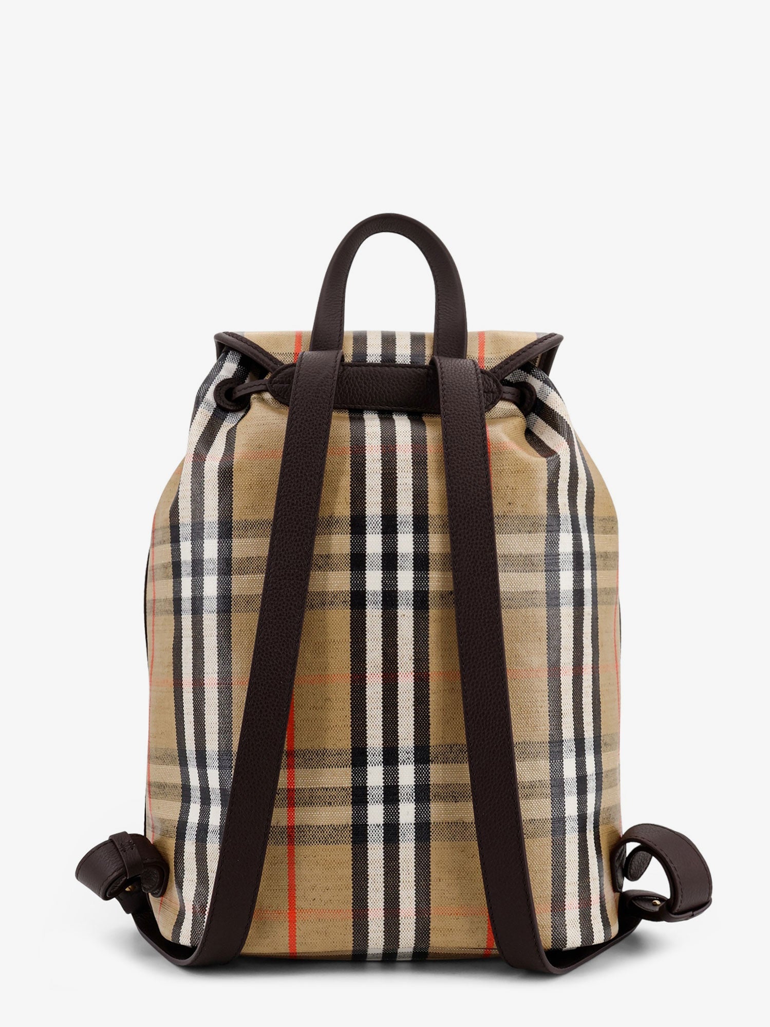 Burberry Highlands Coated Canvas Backpack With Front Logo