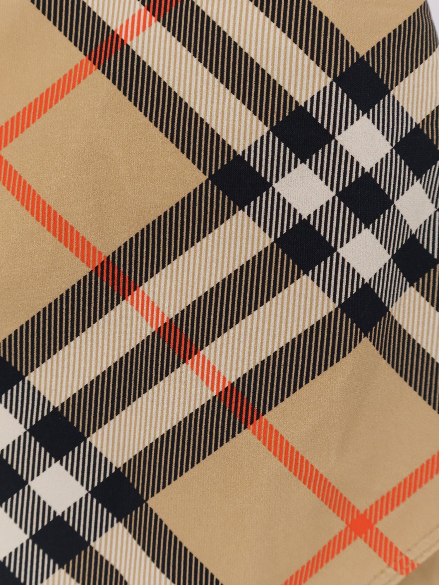 Burberry Nylon One-piece Swimsuit With Check Print