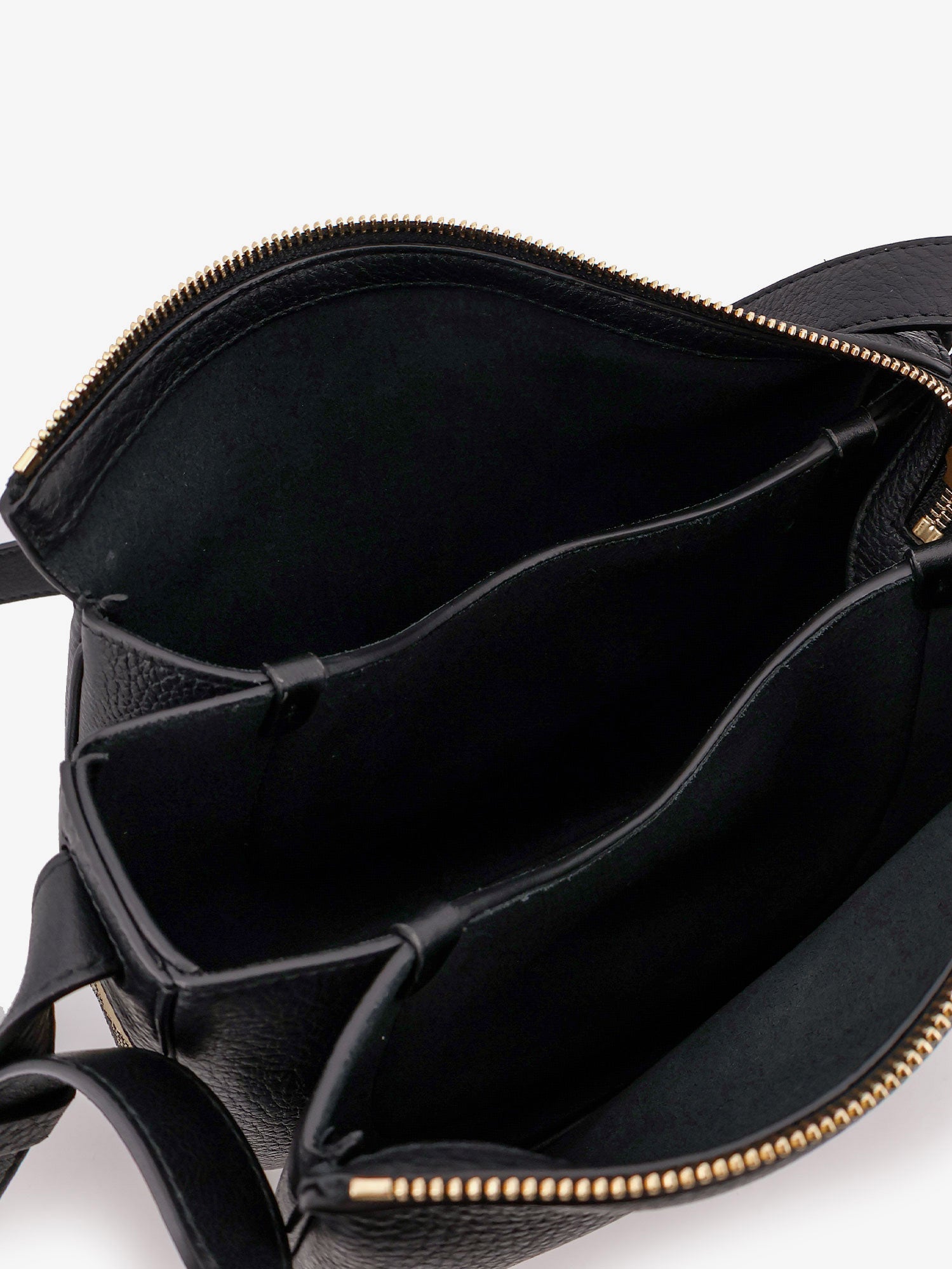 Burberry Hammered Leather Crossbody Bag With Logo Patch