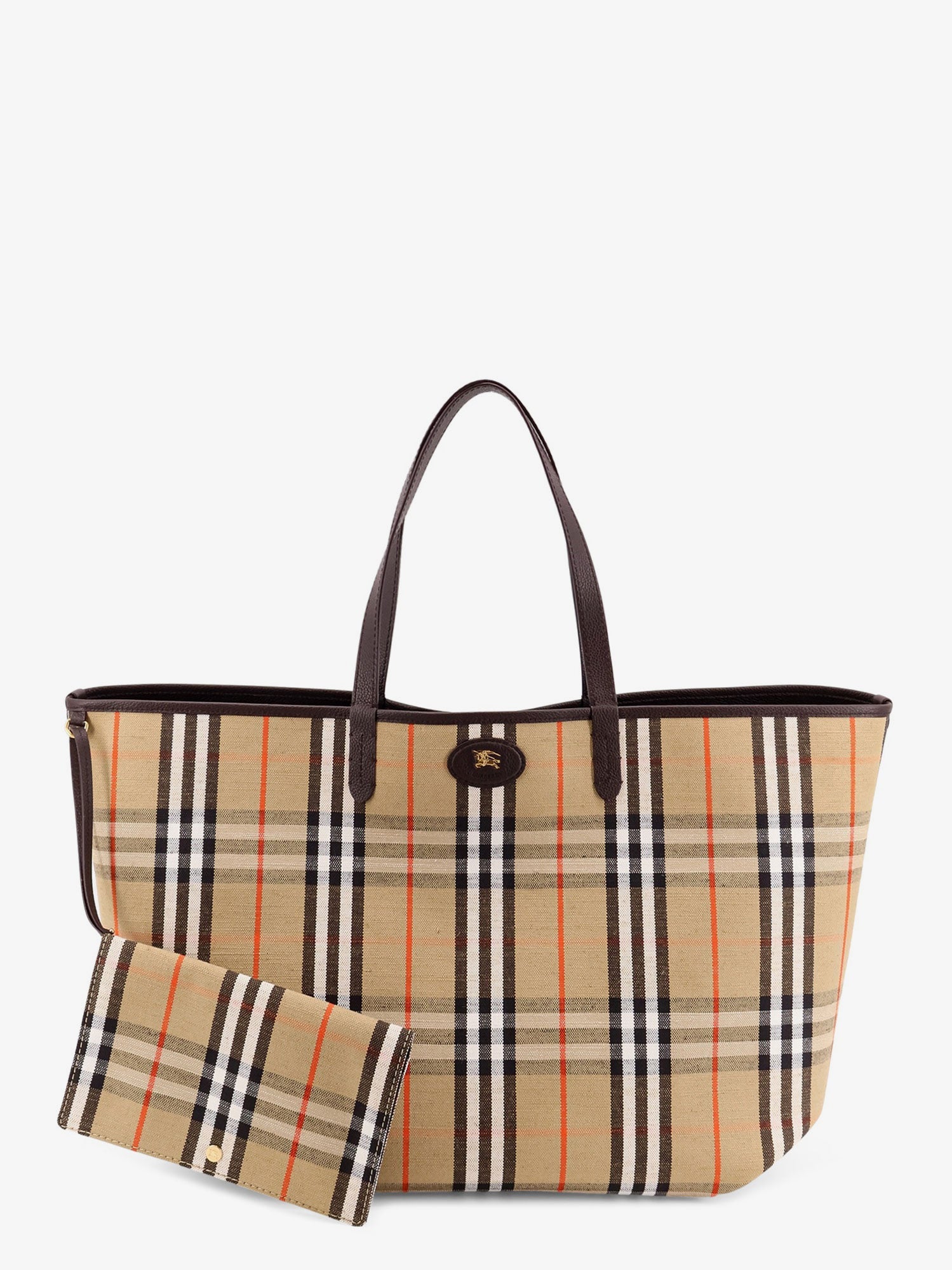Burberry Reversible Shopping Bag With Check Pattern