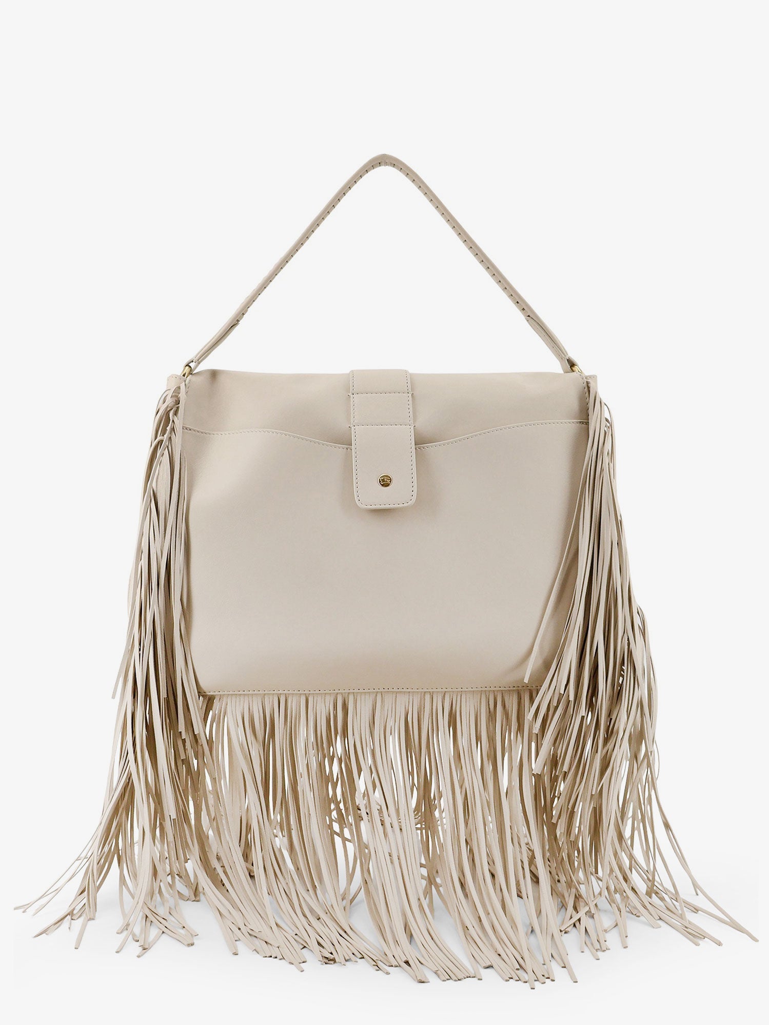 Burberry Rider Leather Handbag With Metal Equestrian Knit Logo