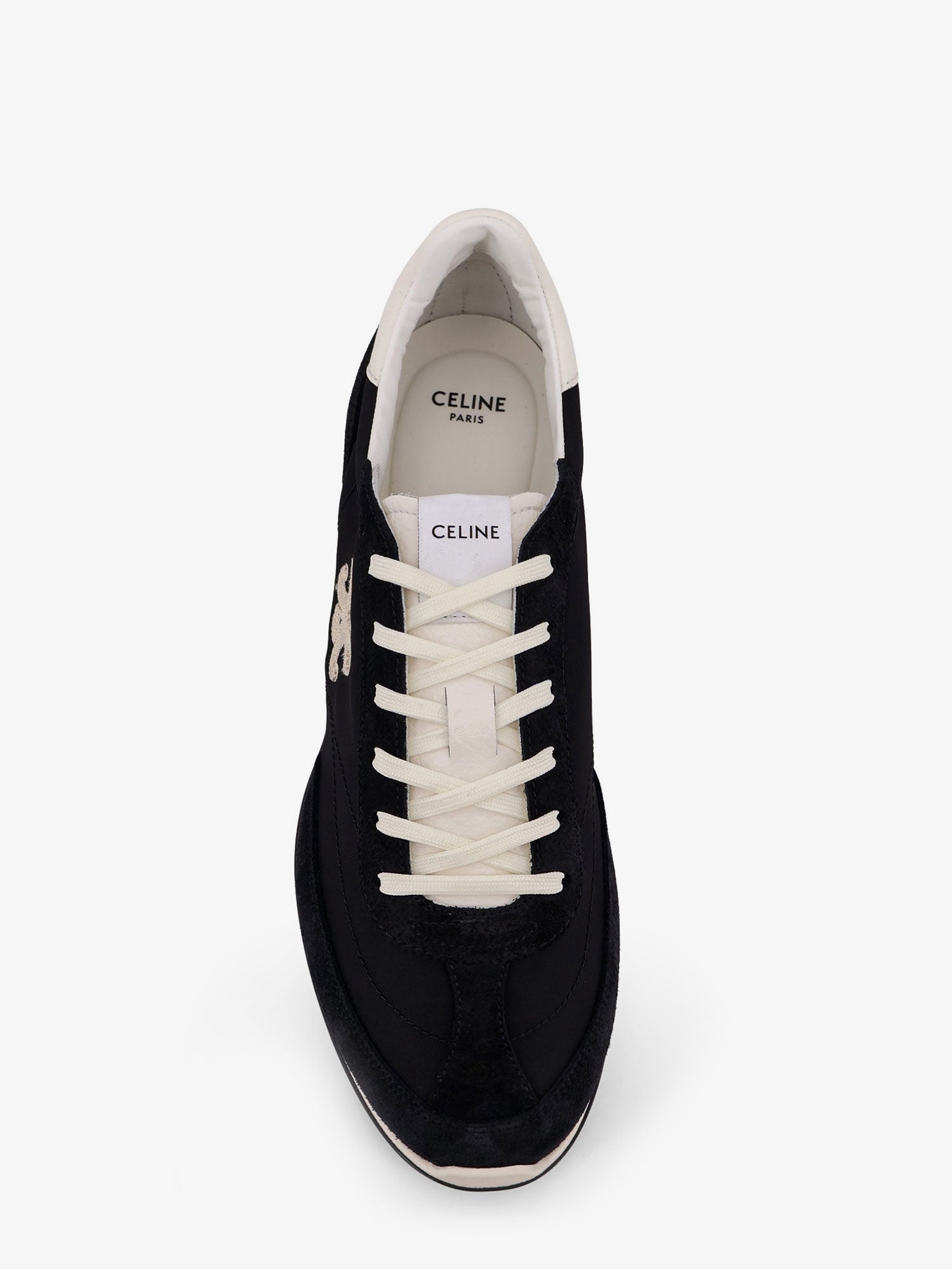 Celine Racer Nylon Sneakers With Triomphe Logo On The Side