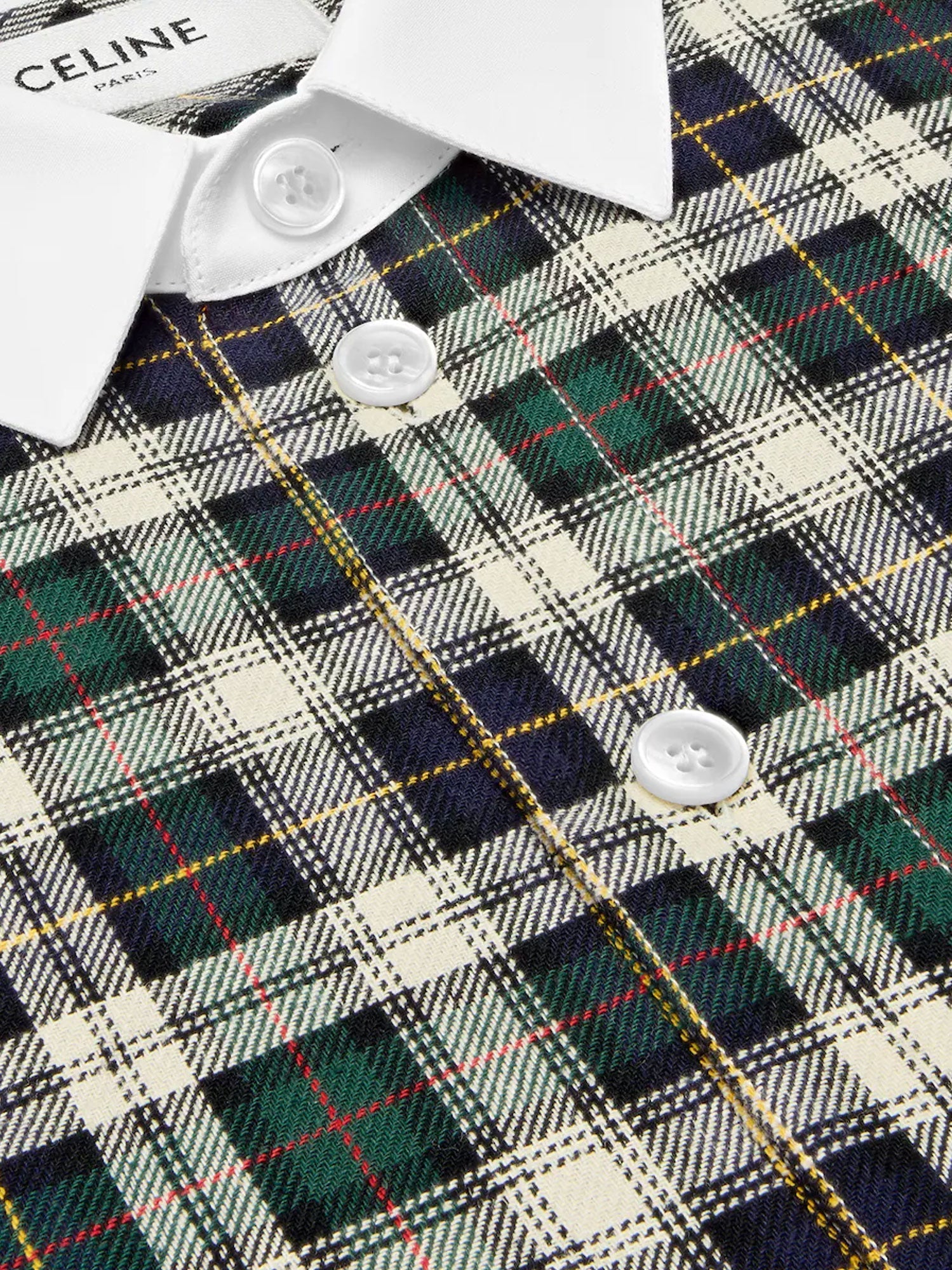 Celine Tartna Cotton Shirt