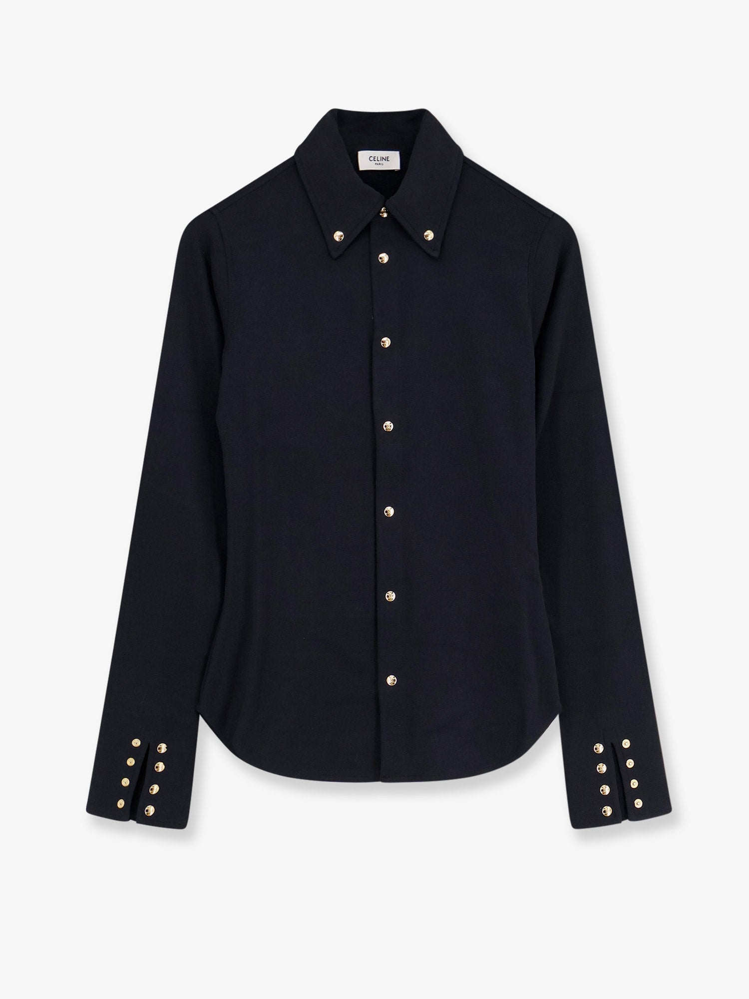 Celine Cotton Shirt With Triomphe Buttons