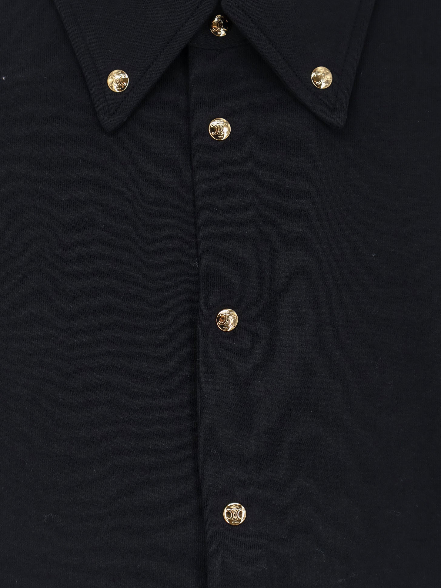 Celine Cotton Shirt With Triomphe Buttons