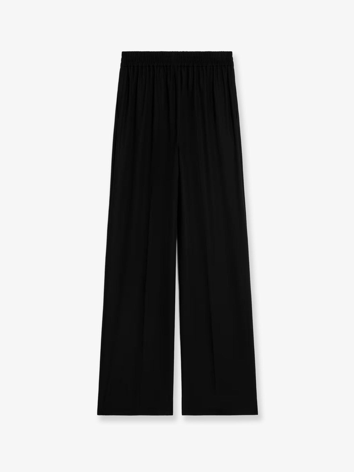 Celine Wool Trousers With Logo Patch