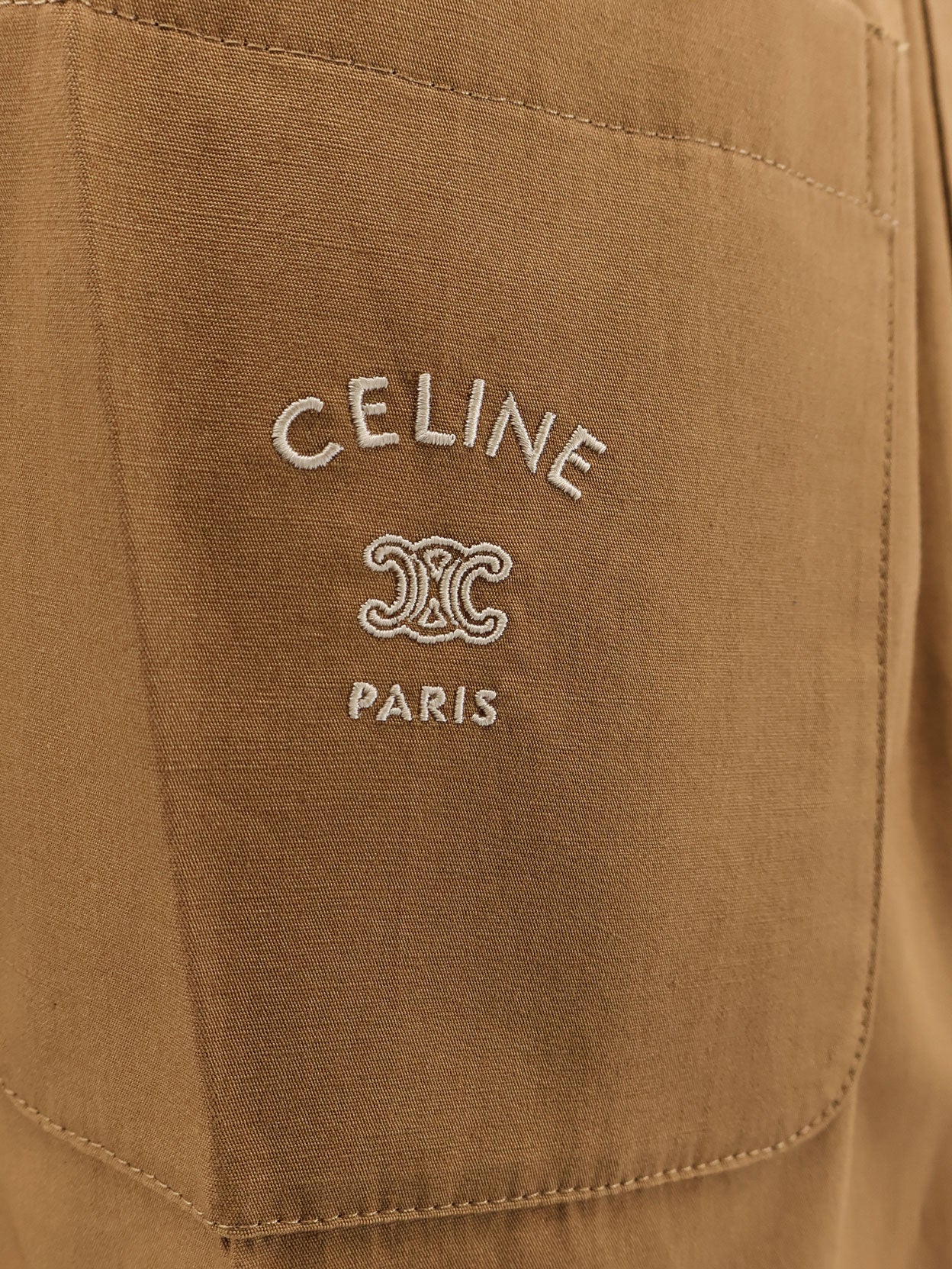 Celine Cotton And Linen Trousers