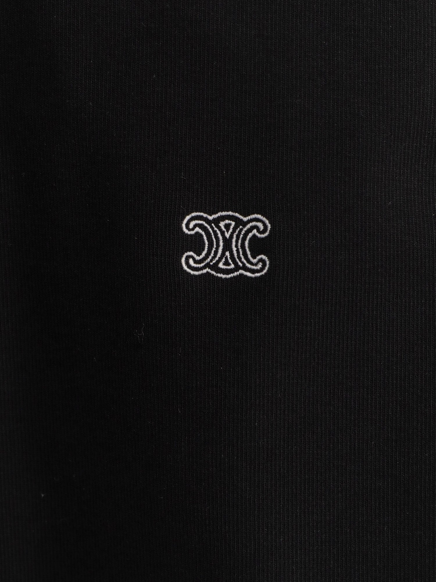 Celine Cotton Sweatshirt With Triomphe Embroidery