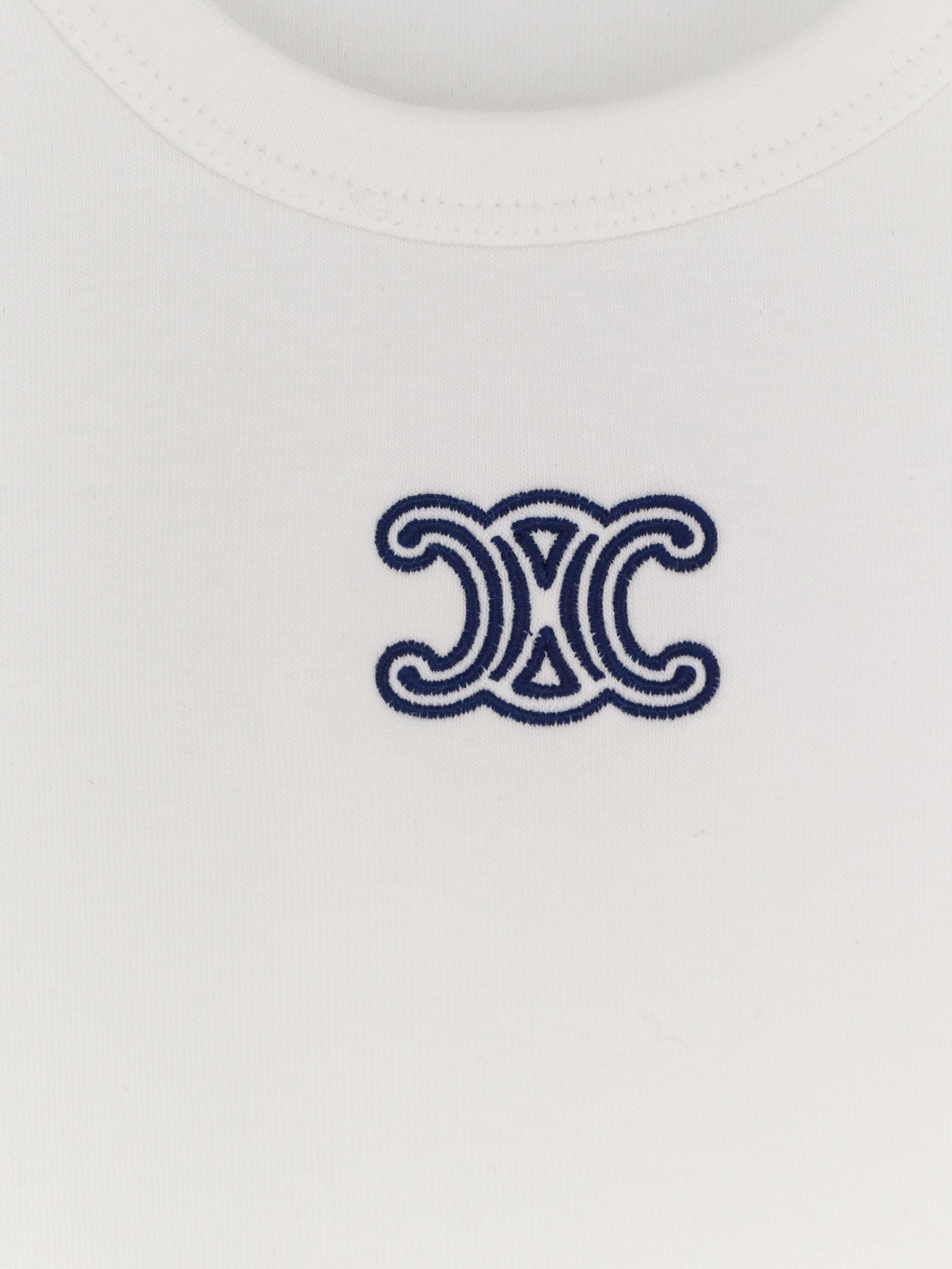 Celine Cotton Blend T-shirt With Triomphe Logo