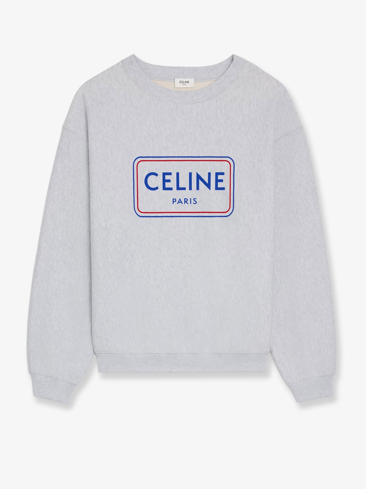 Celine Cotton Sweatshirt With Logo Print