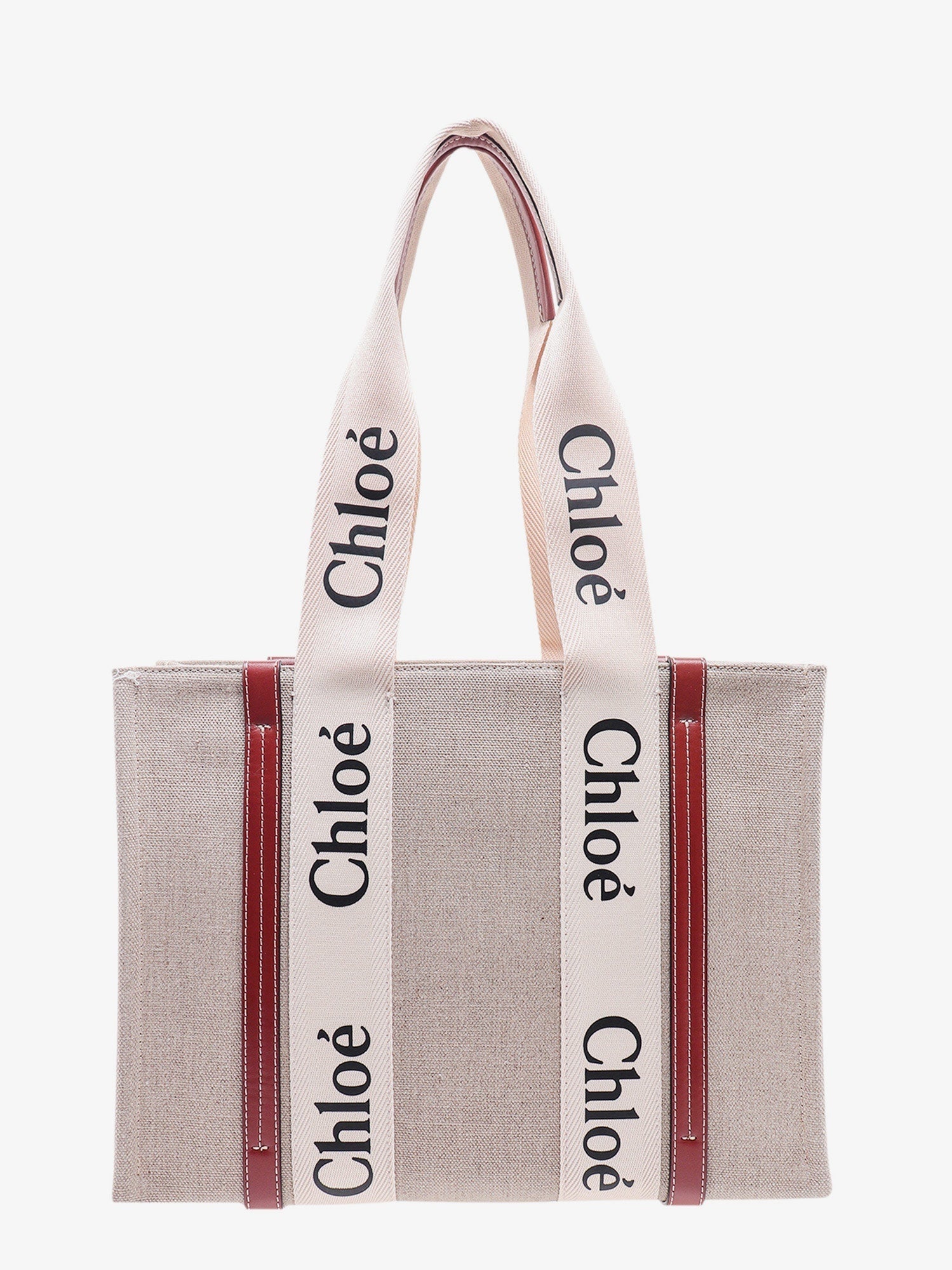 Chloé Woody Linen Shoulder Bag