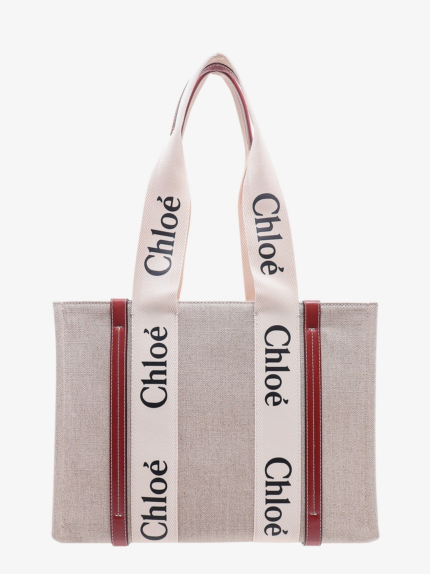 Chloé Woody Linen Shoulder Bag
