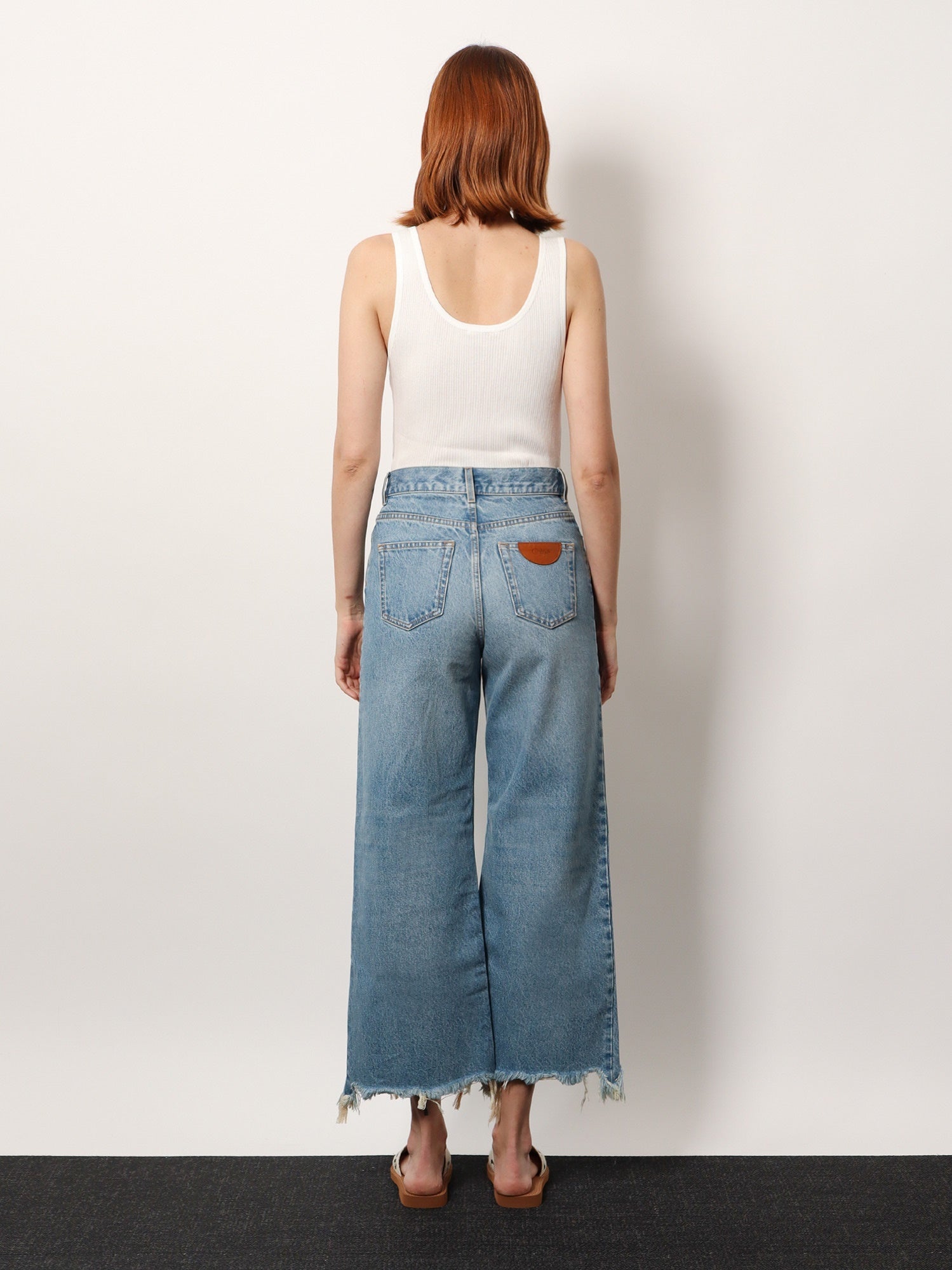 Chloé Ribbed Cotton Tank Top