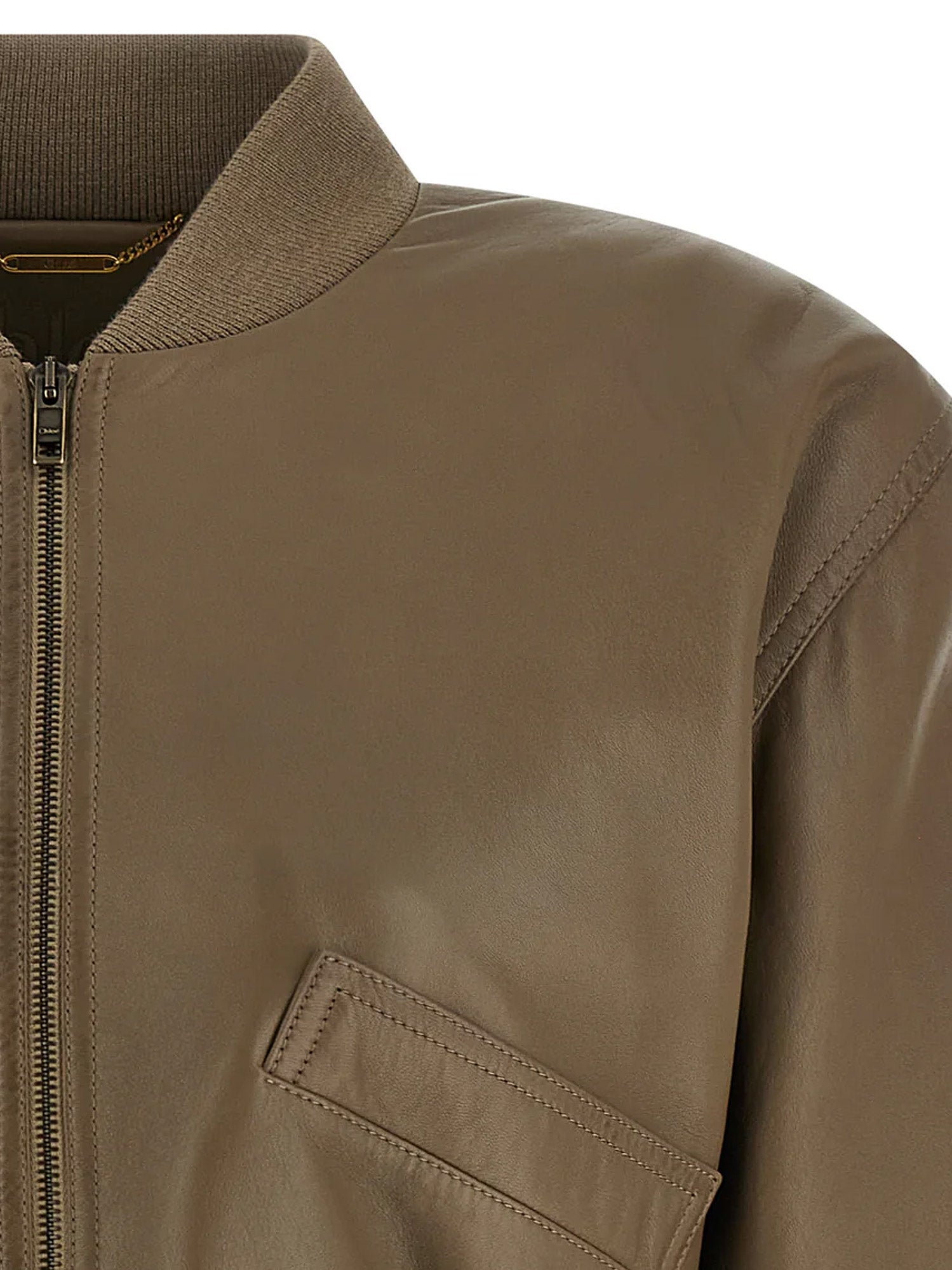 Chloé Crop Fit Leather Jacket