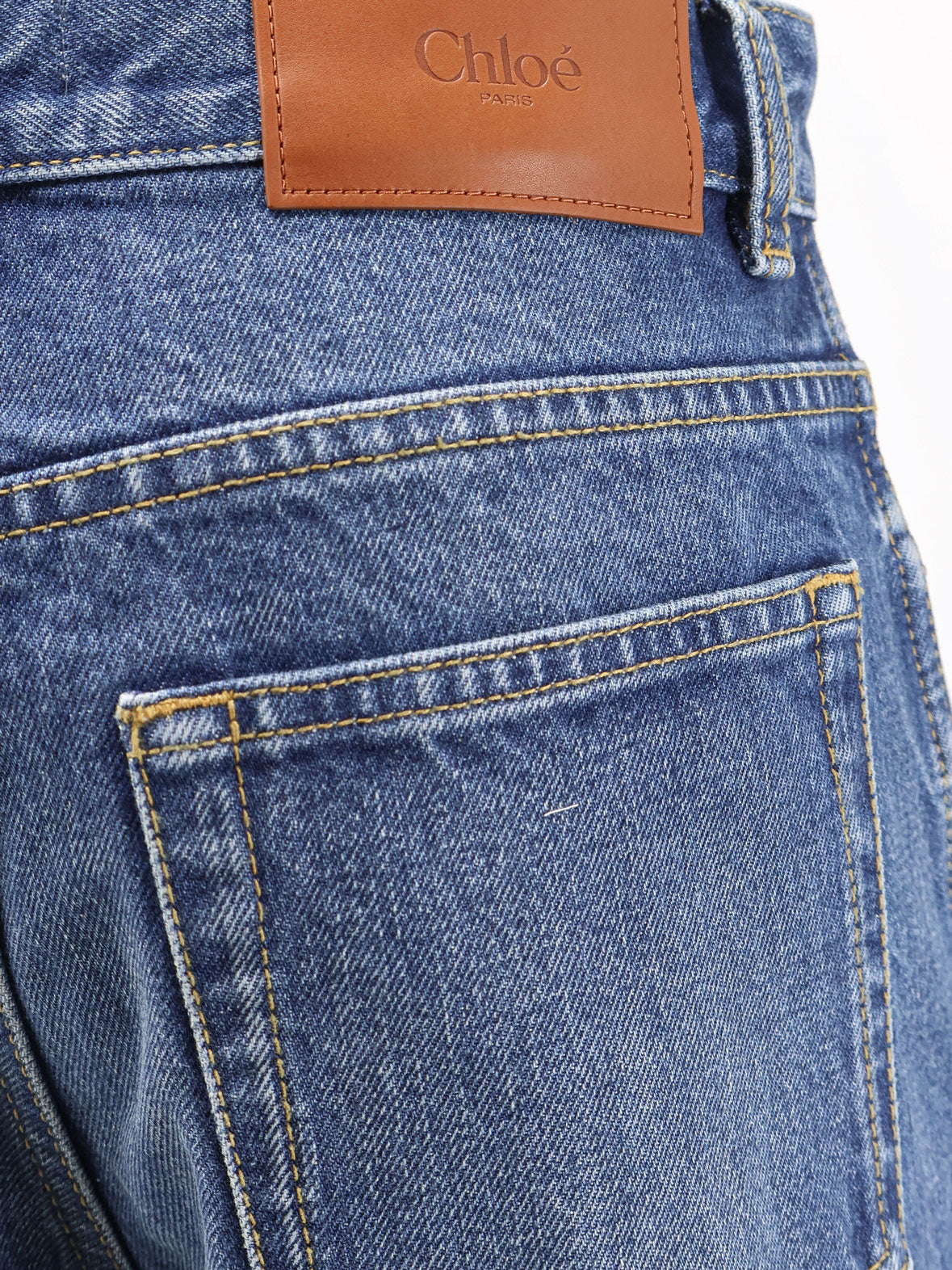 Chloé Blue Denim Capri Jeans