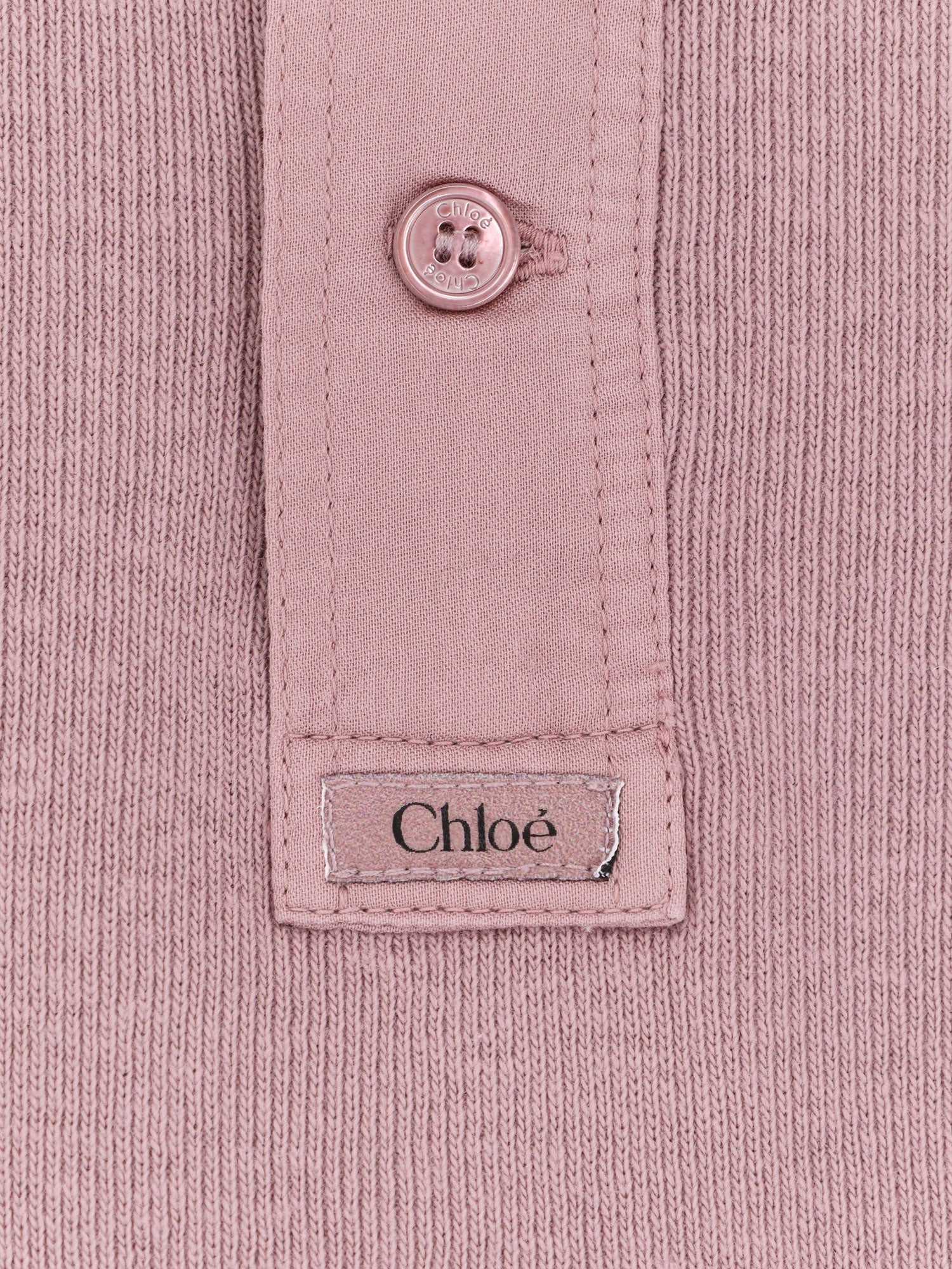 Chloé Ribbed Cotton T-shirt