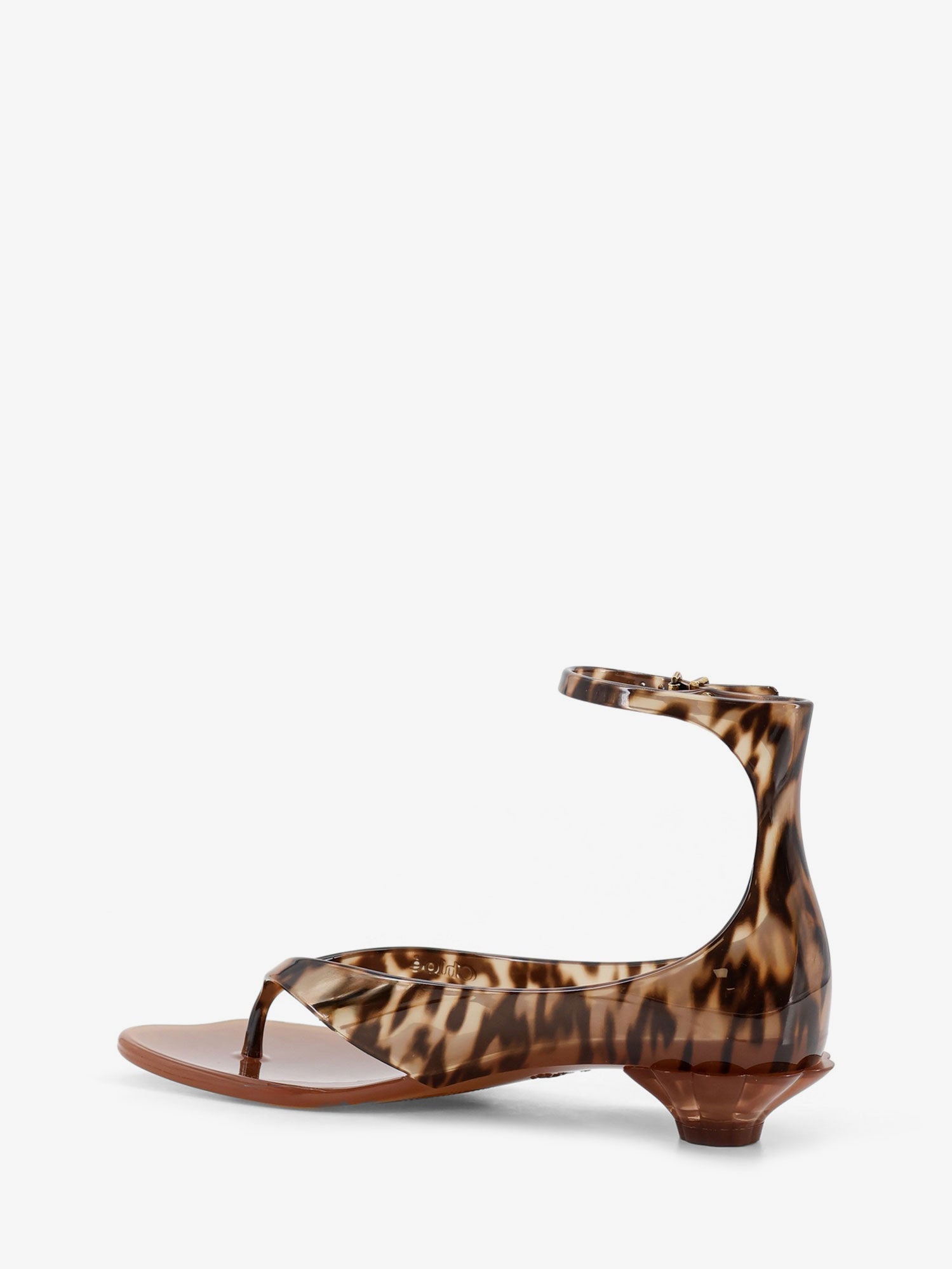 Chloé Jelly Tpu Sandals With Animal Print