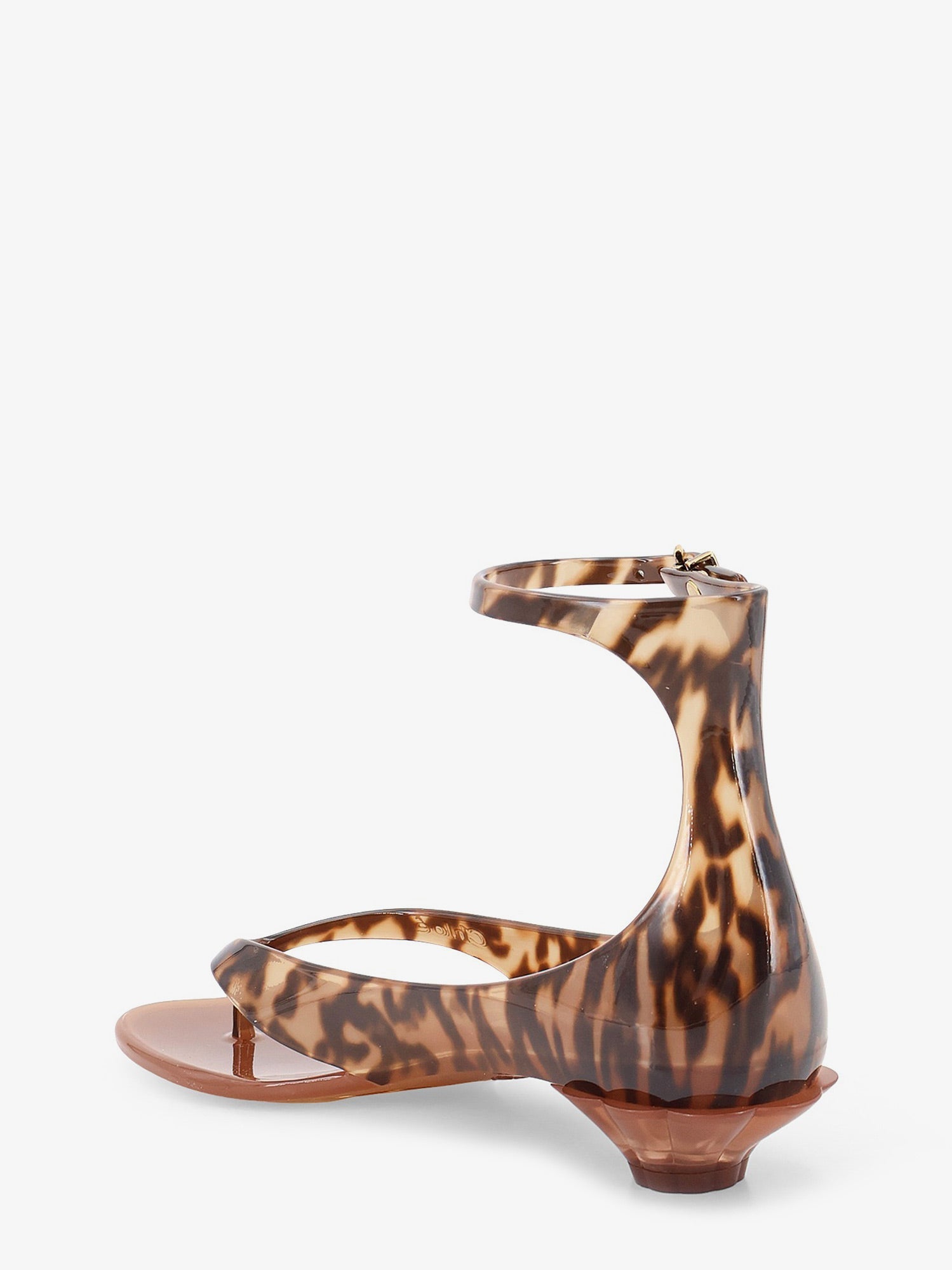 Chloé Jelly Tpu Sandals With Animal Print
