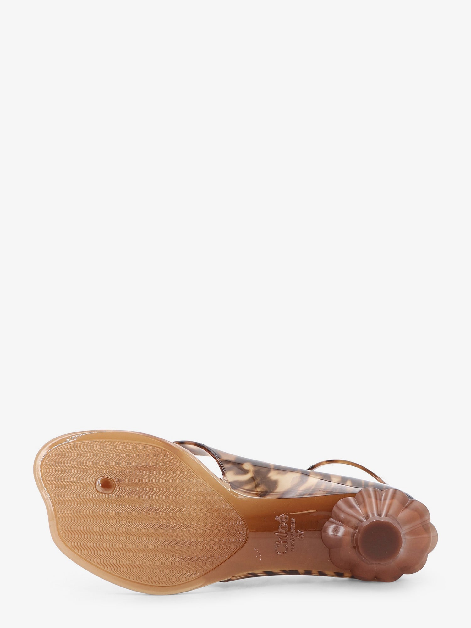 Chloé Jelly Tpu Sandals With Animal Print