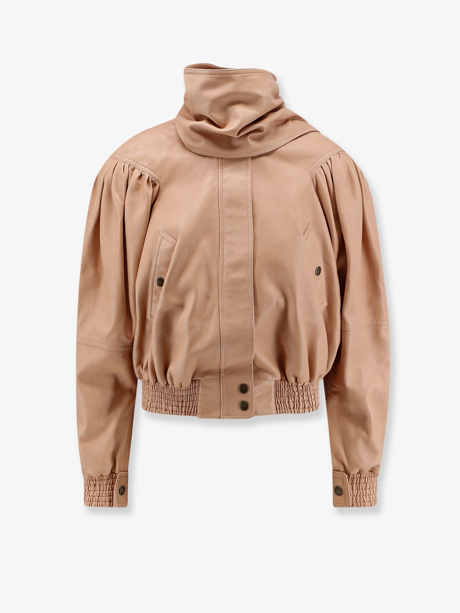 Chloé Leather Jacket With Stitched Profiles